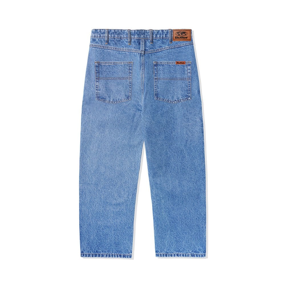 Relaxed Denim Jeans - Washed Indigo - Image 2