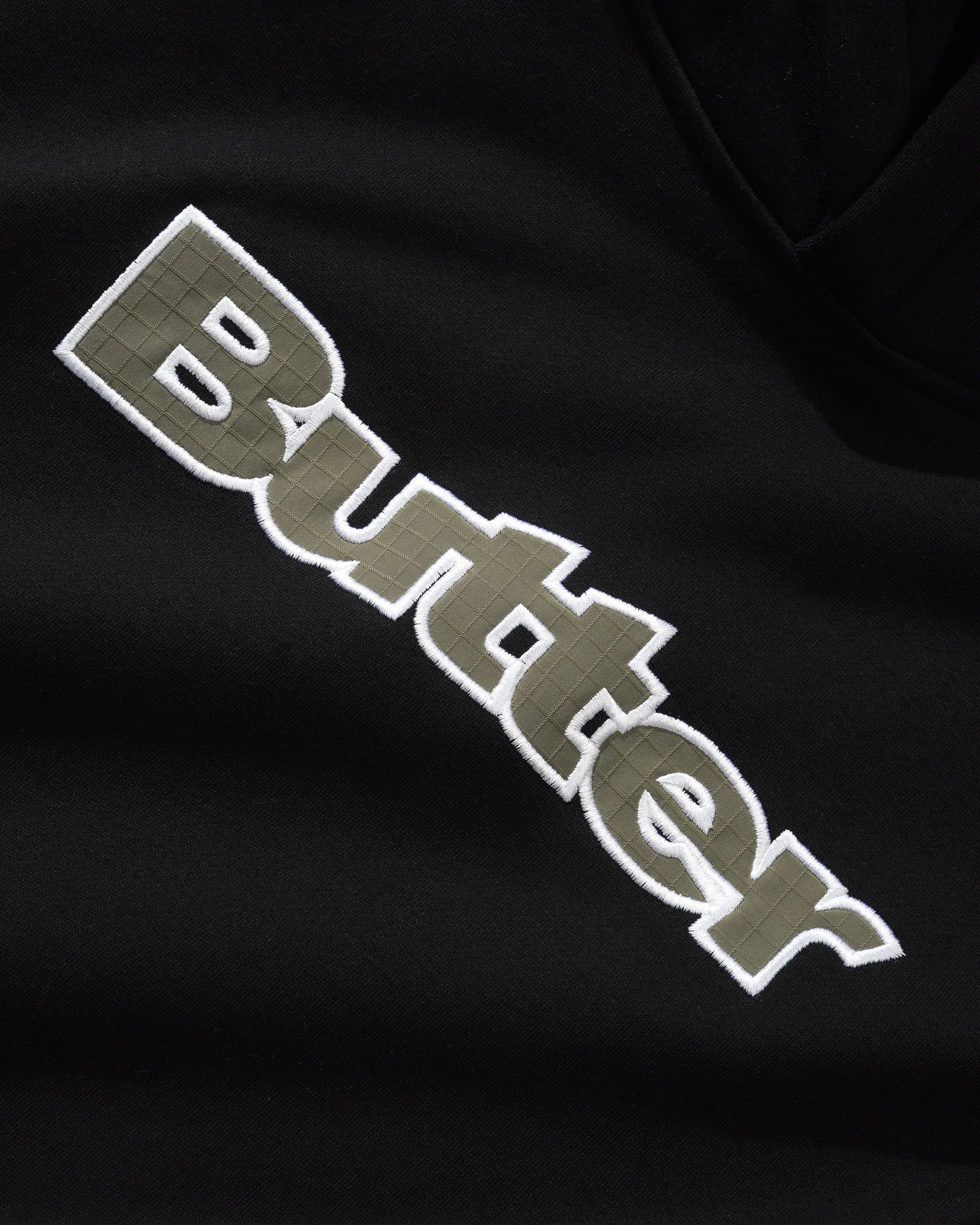 Ripstop Logo Applique Pullover Hood - Black - Image 2