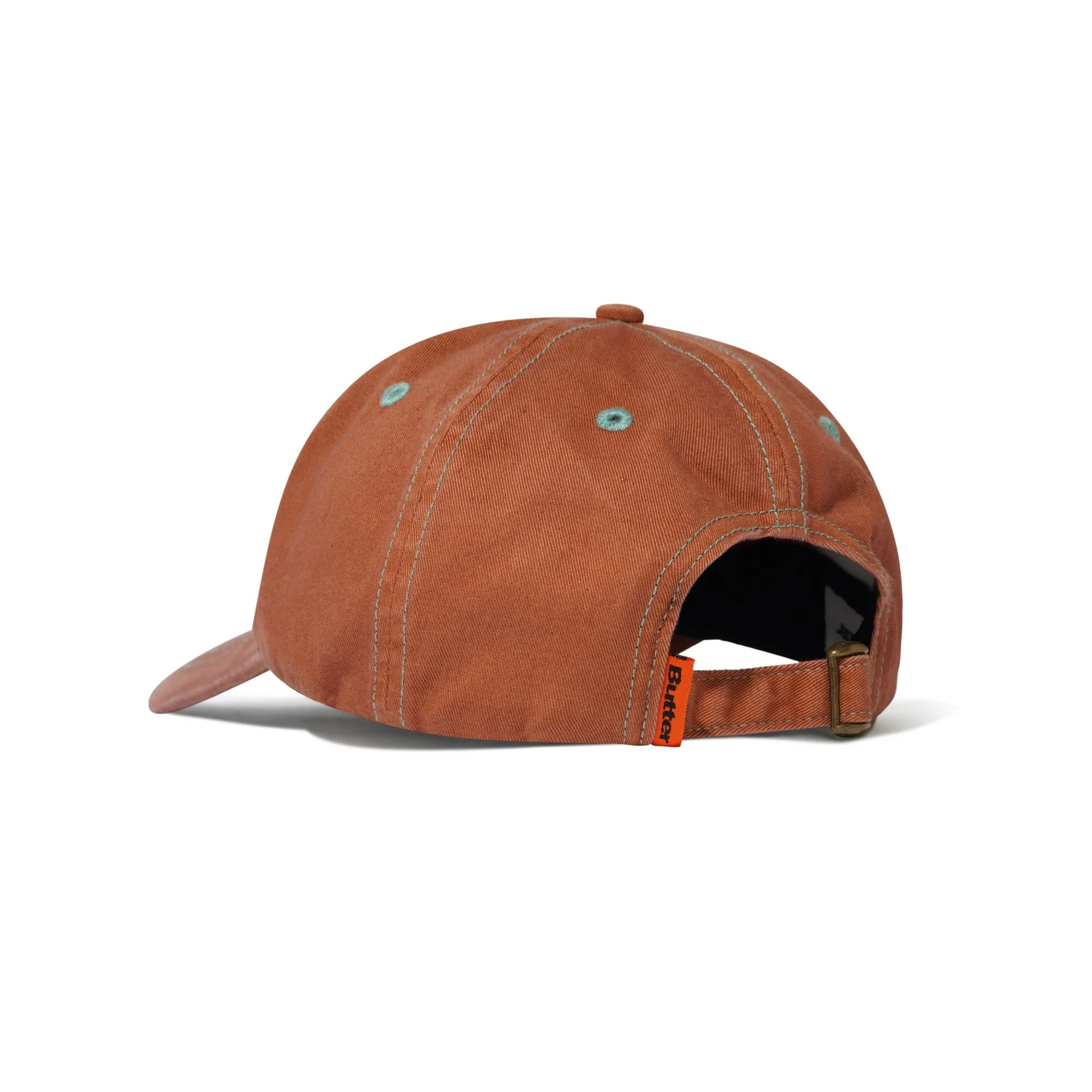 Rounded Logo 6 Panel Cap - Washed Sangria - Image 2