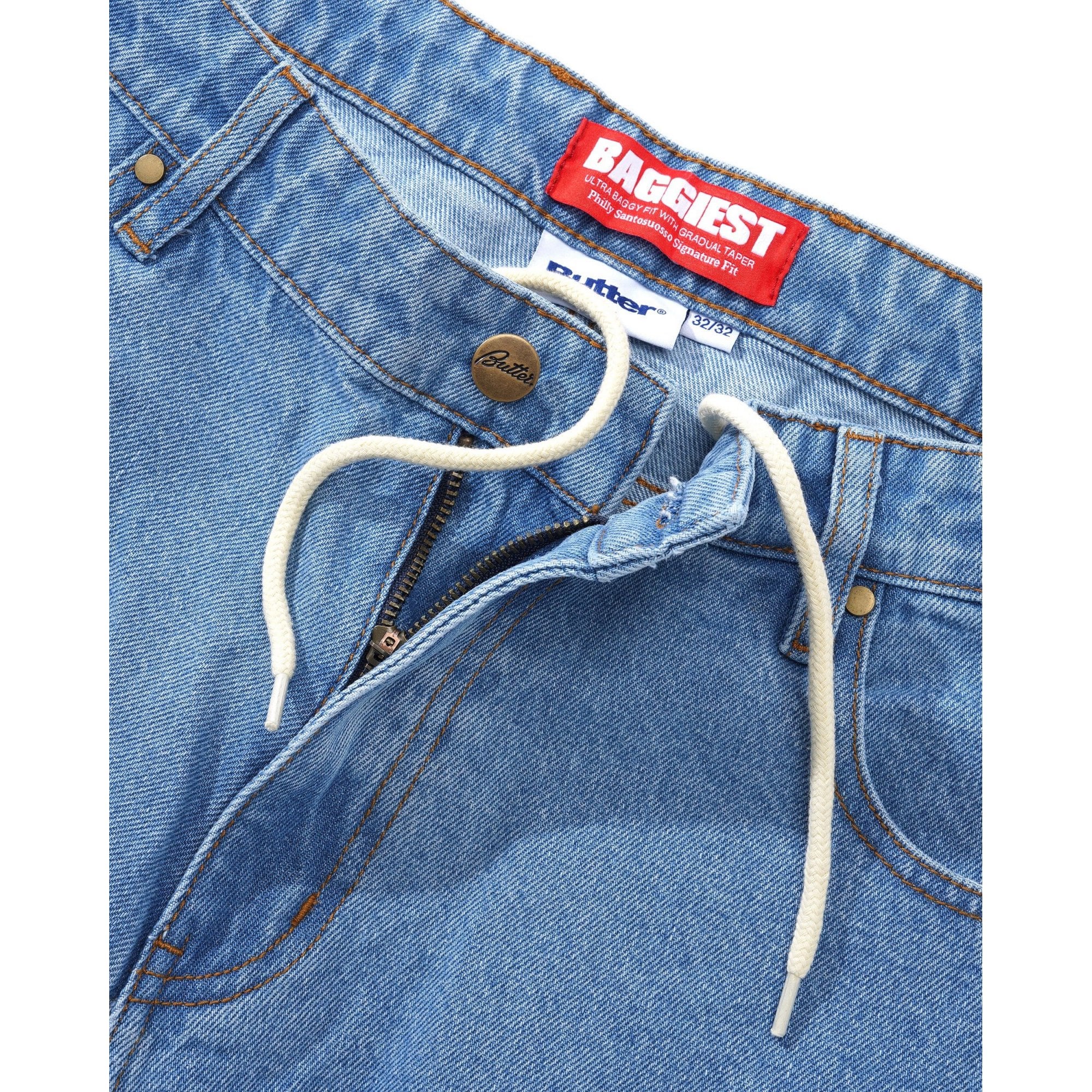 Santosuosso Denim Jeans - Washed Indigo - Image 3