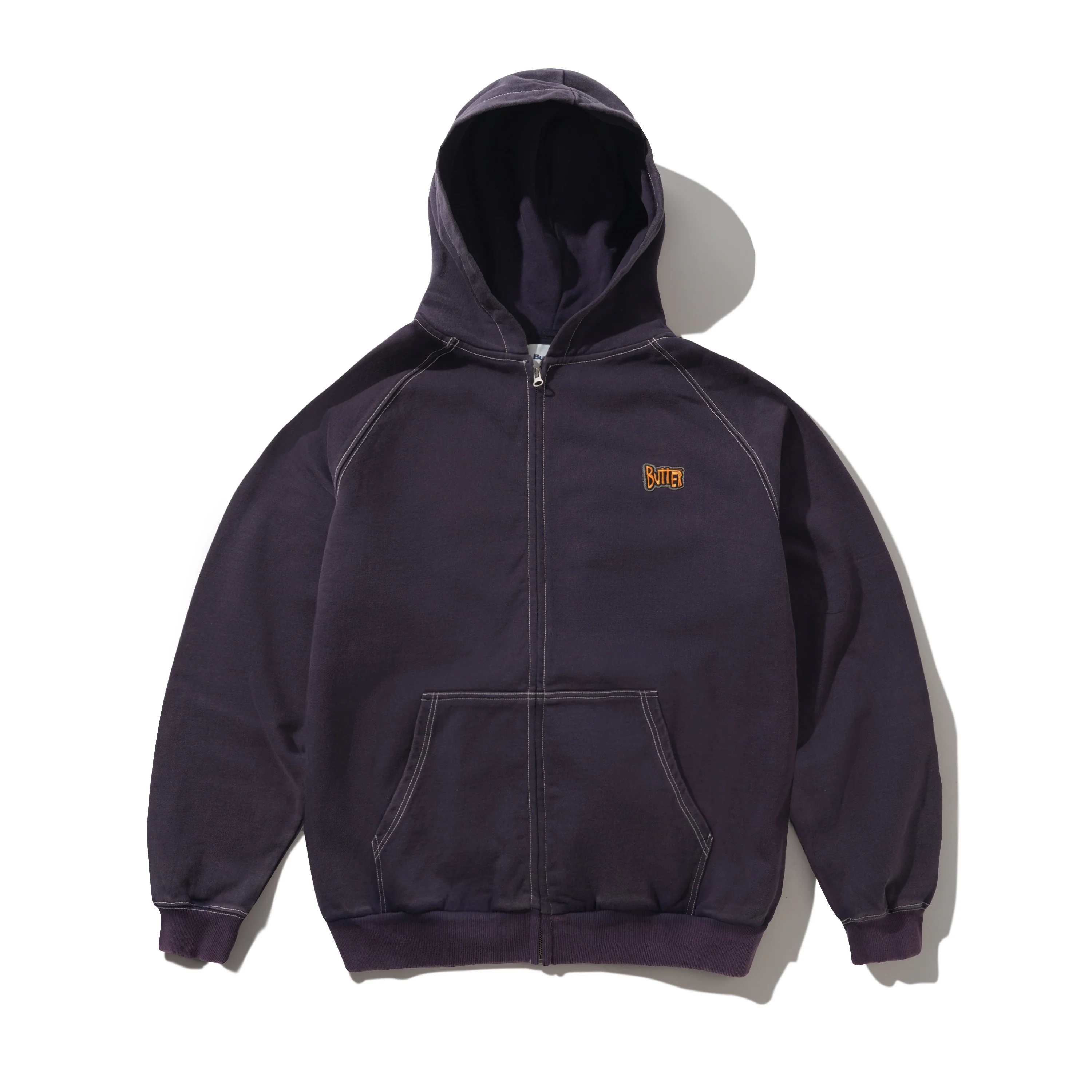 Sketch Zip-thru Hood - Eggplant