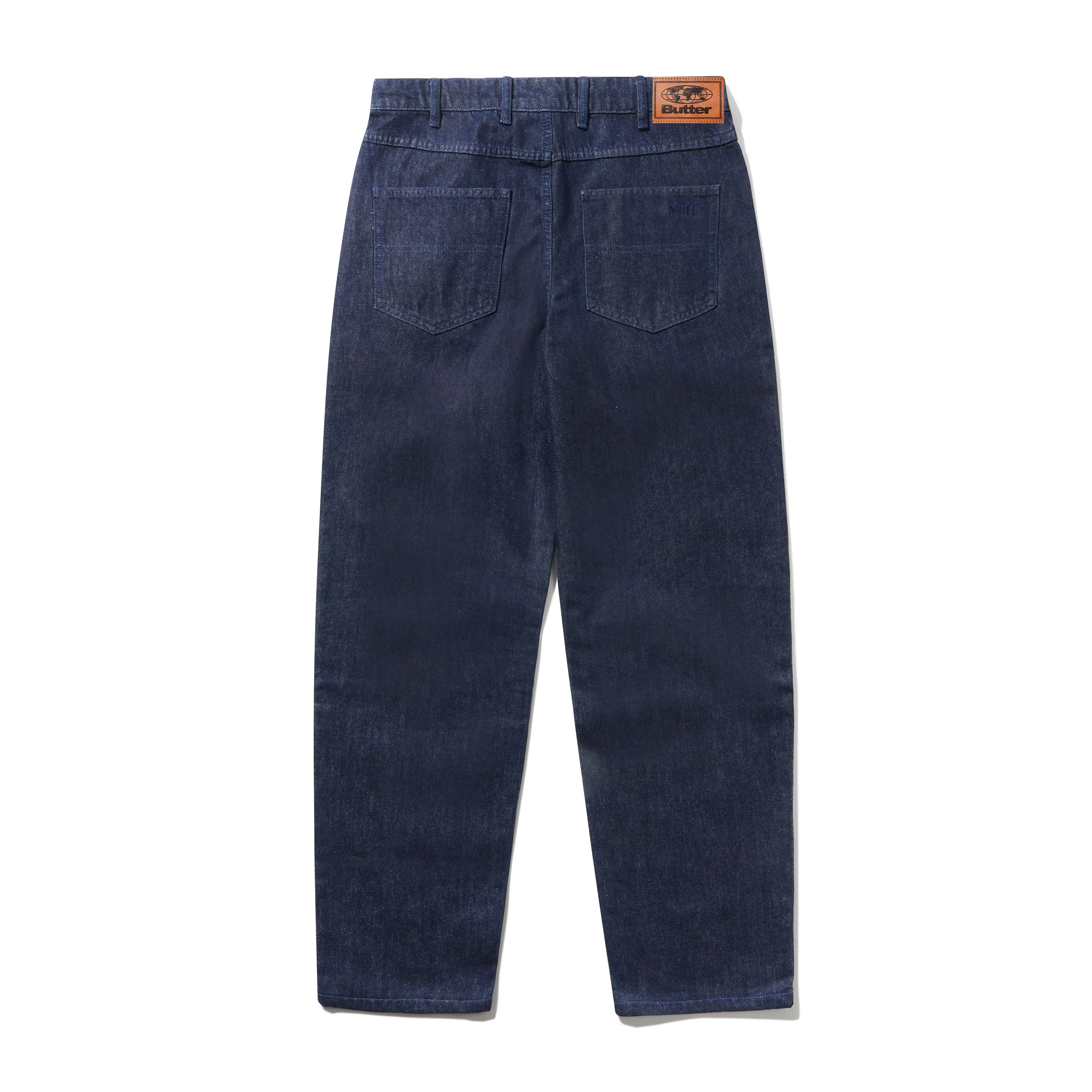 Straight Leg Denim Jeans - Dark Indigo - Image 2
