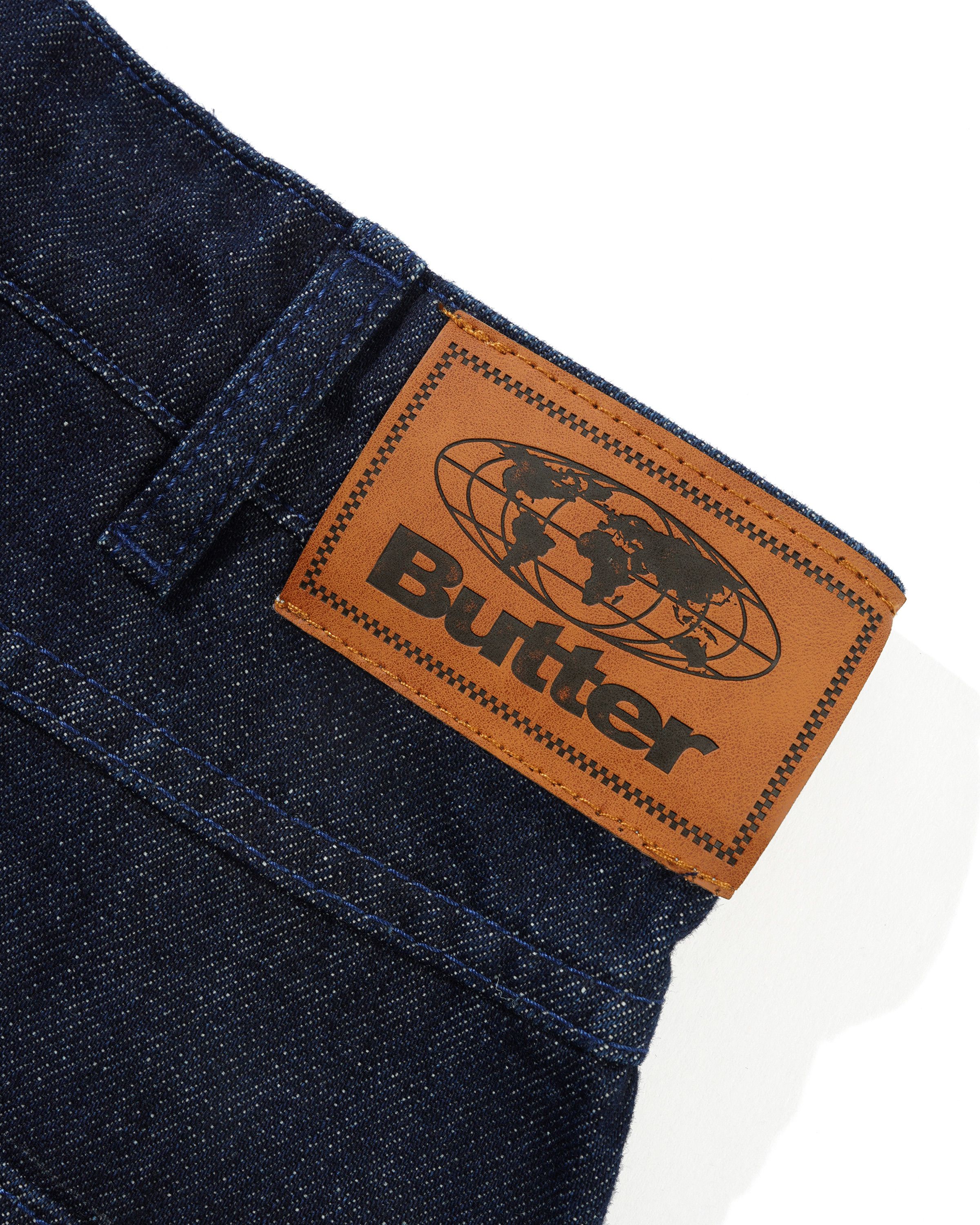 Straight Leg Denim Jeans - Dark Indigo - Image 4