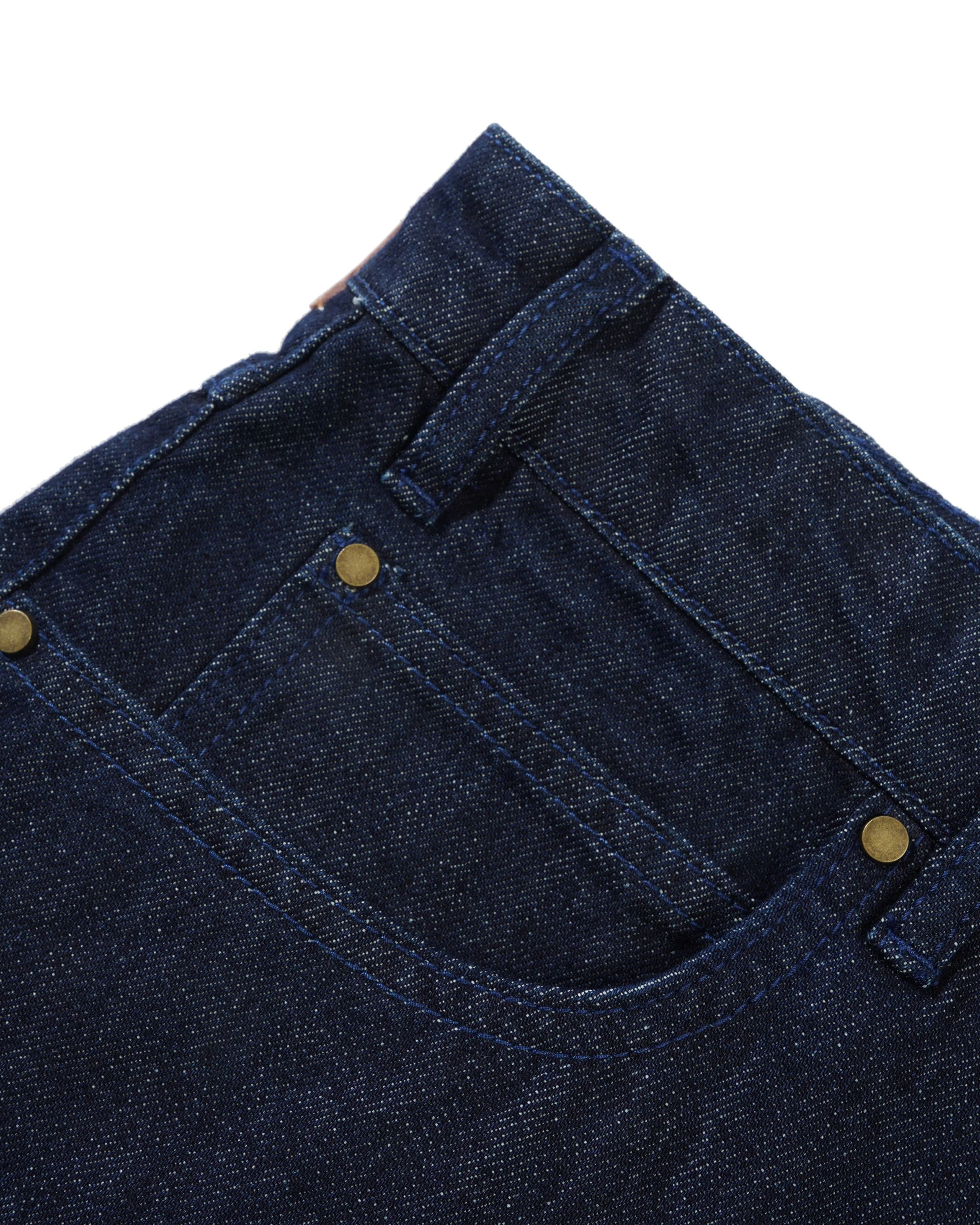 Straight Leg Denim Jeans - Dark Indigo - Image 6