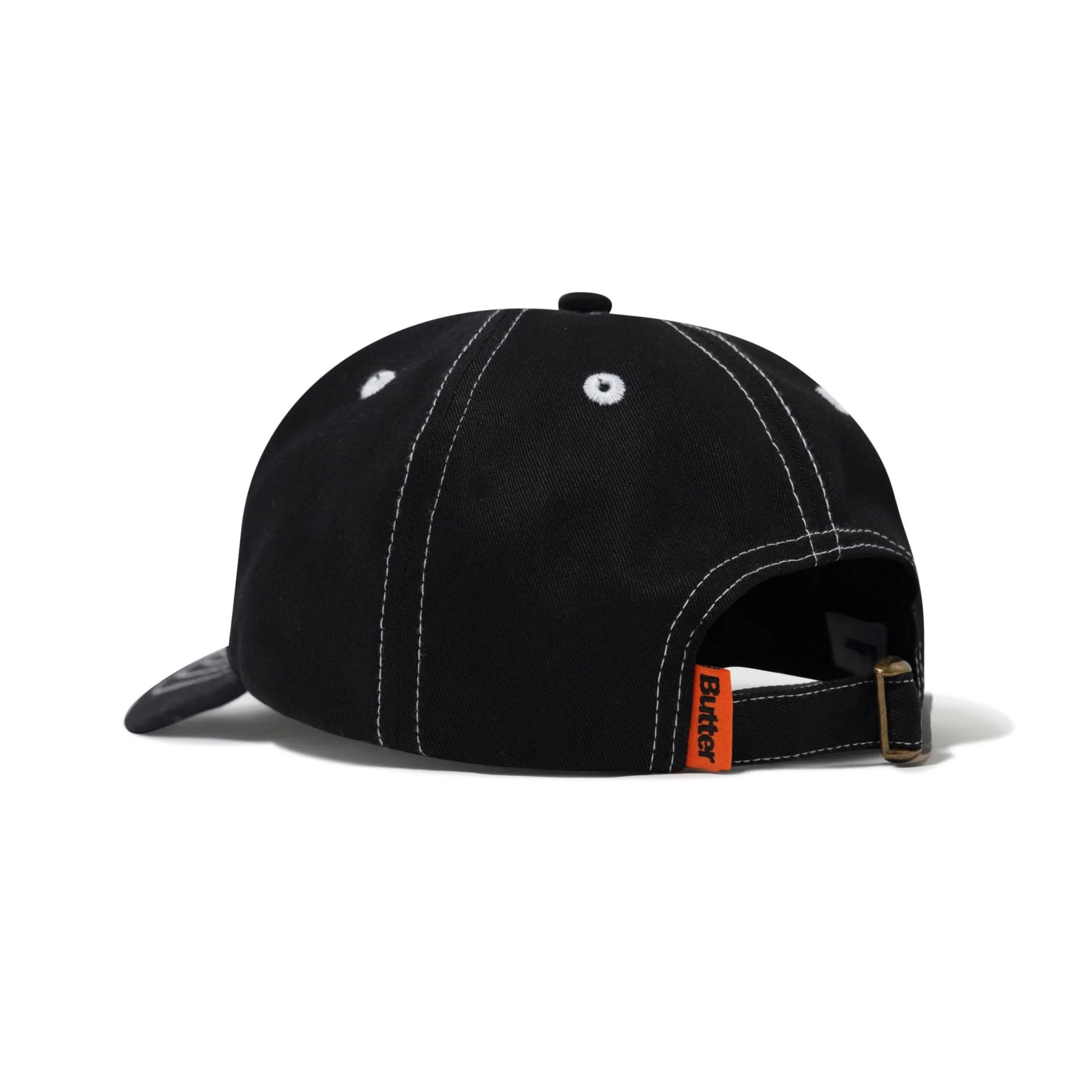 Warped 6 Panel Cap - Black - Image 2