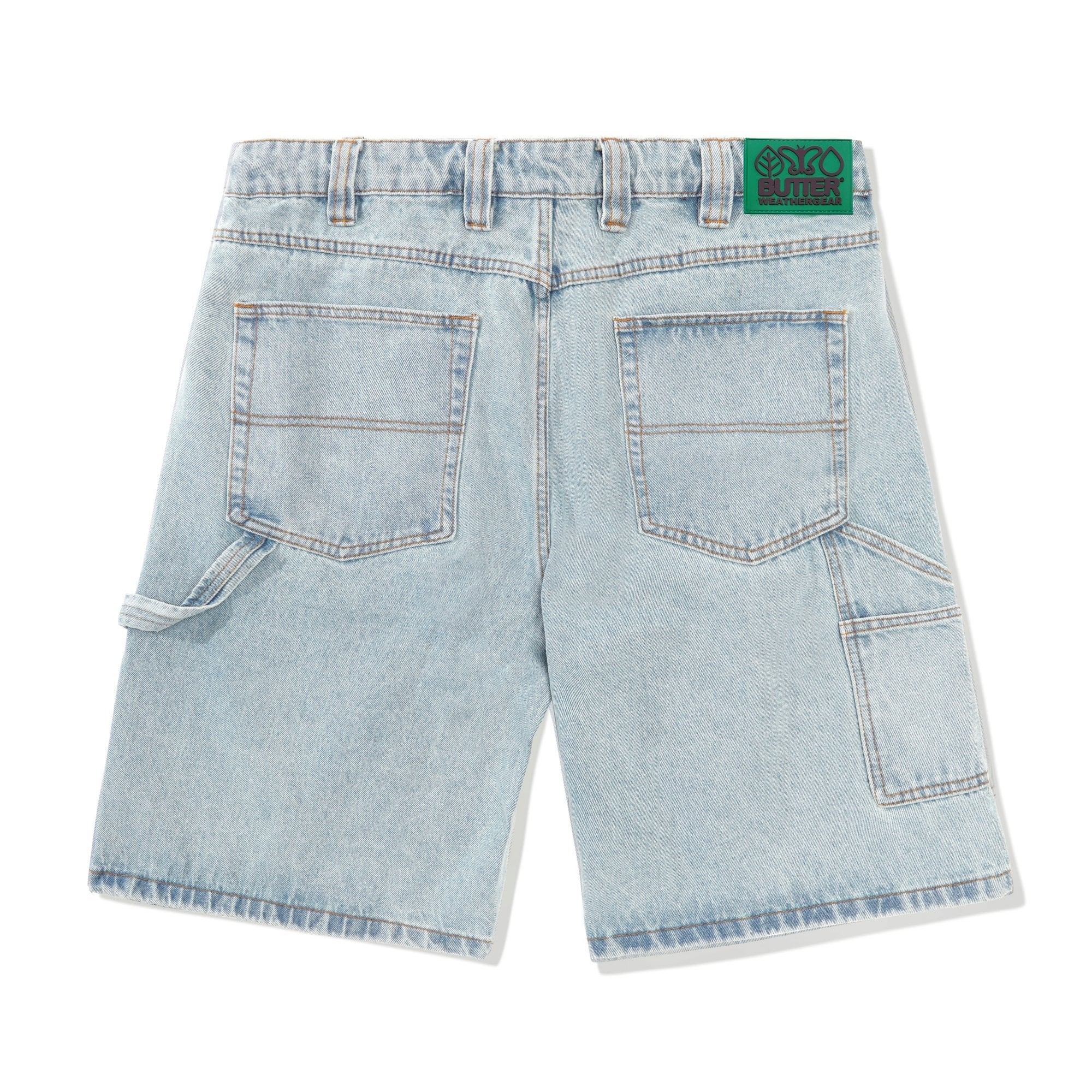 Weathergear Denim Shorts Faded Light Wash - Image 2