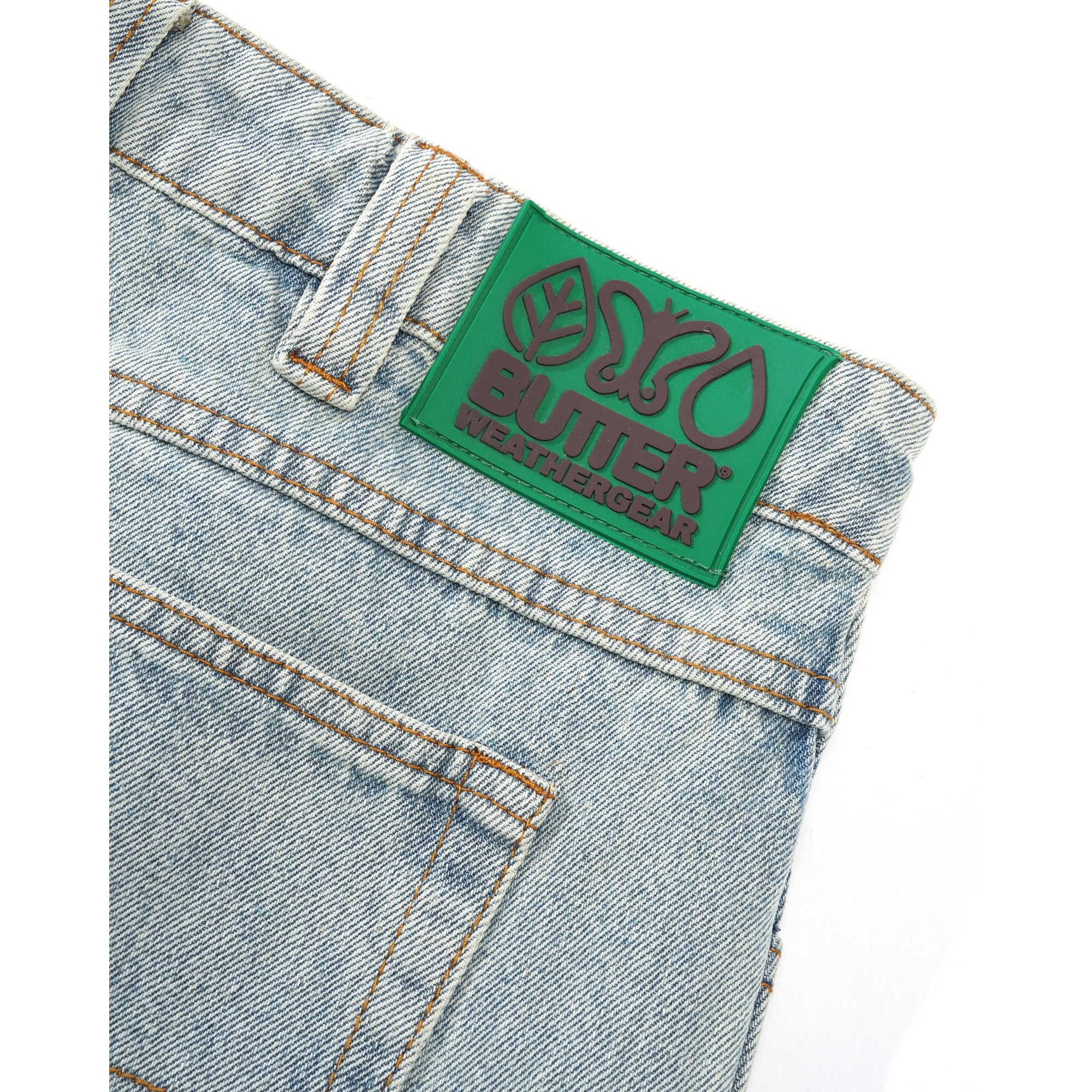 Weathergear Denim Shorts Faded Light Wash - Image 3