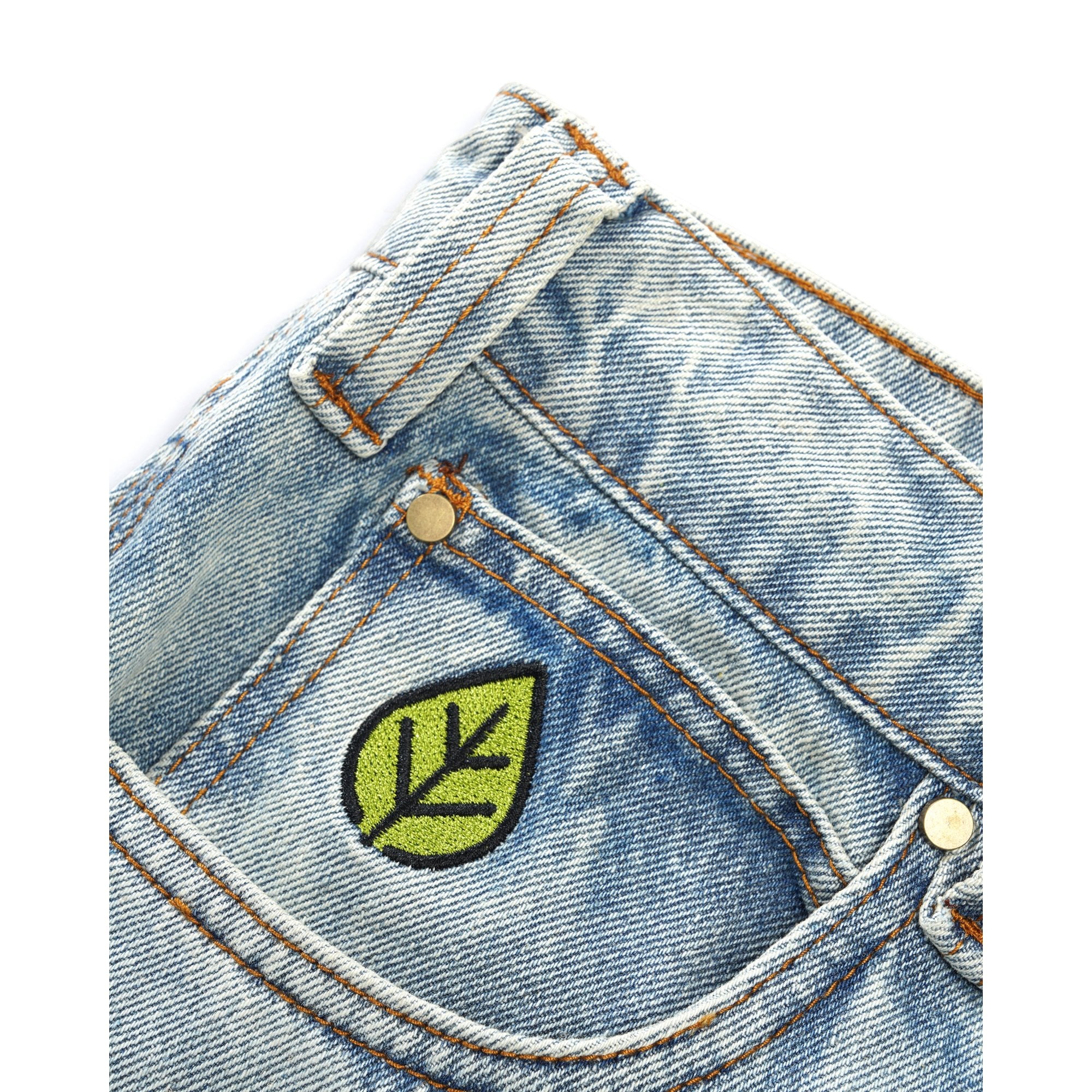 Weathergear Denim Shorts Faded Light Wash - Image 5
