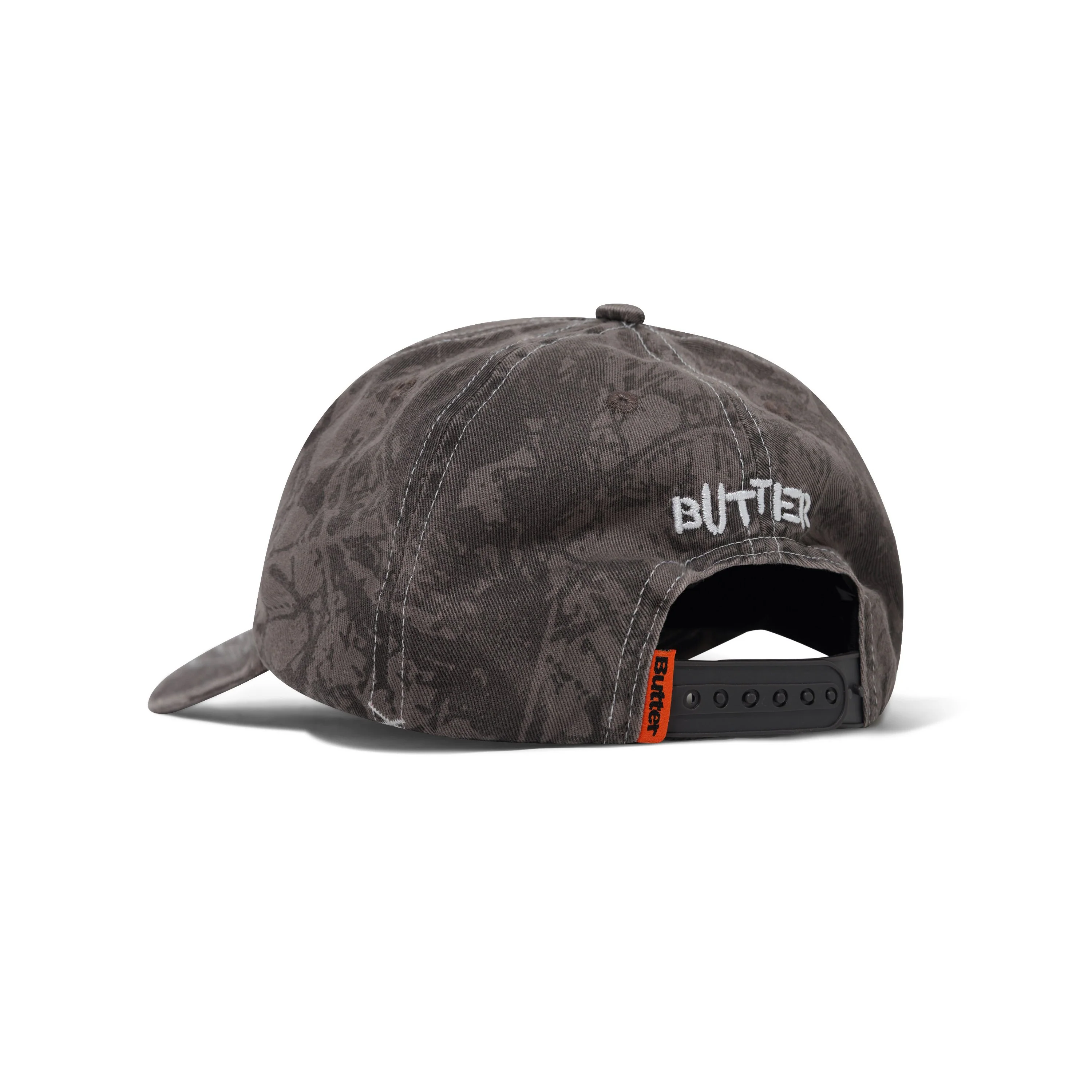 Woods Camo 6 Panel Cap - Black - Image 2