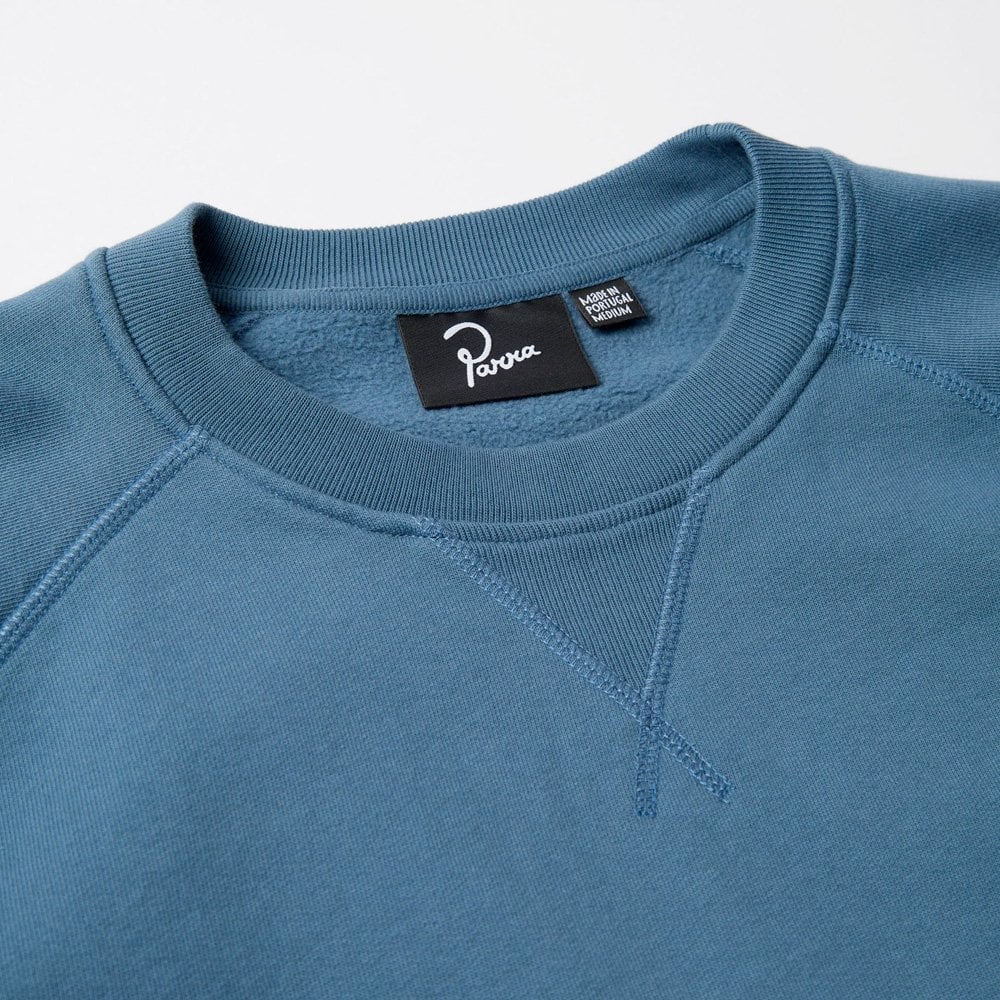 Amsterdammed Crew Neck Sweatshirt - Washed Blue - Image 3