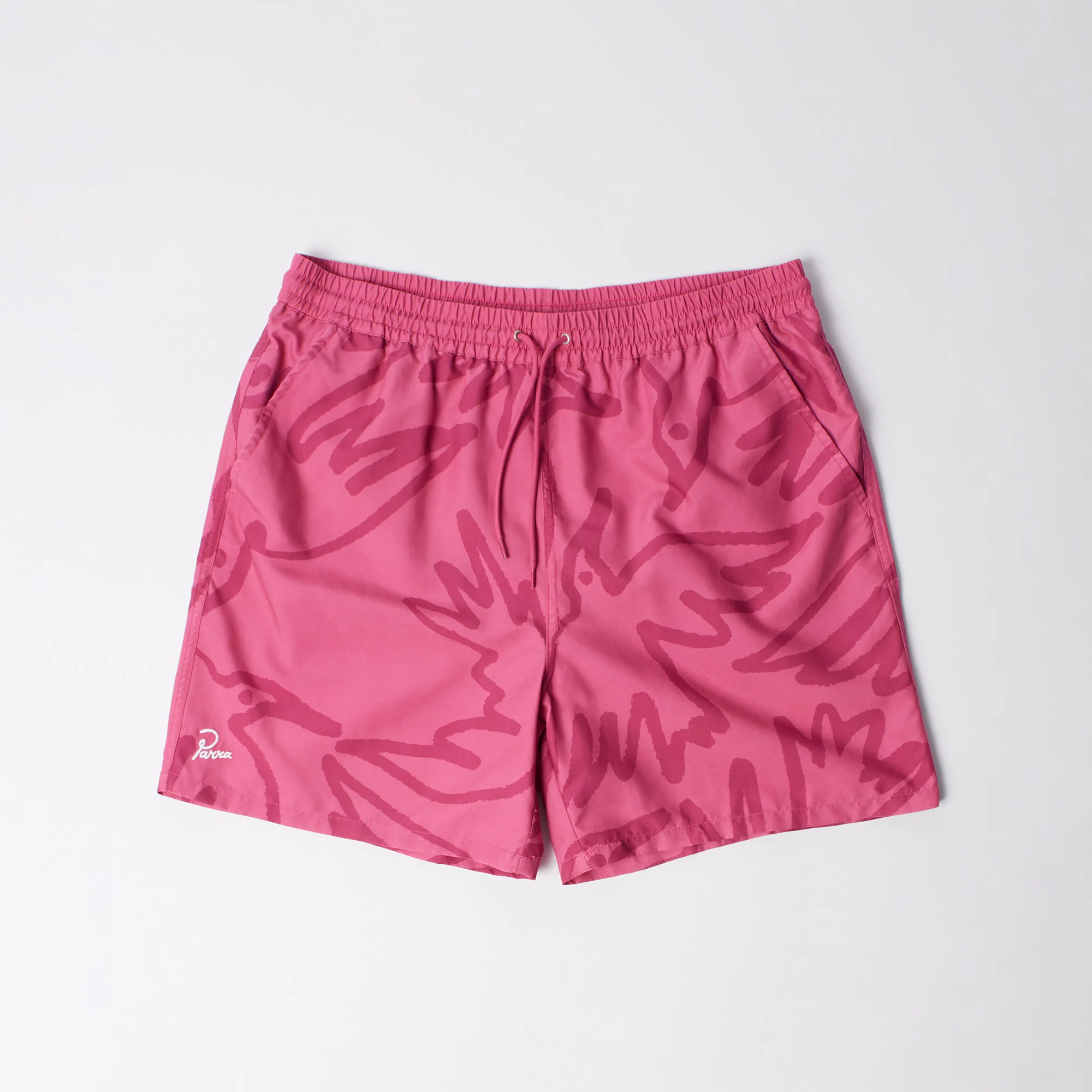 Birds Fly Free Swim Shorts - Purple Pink