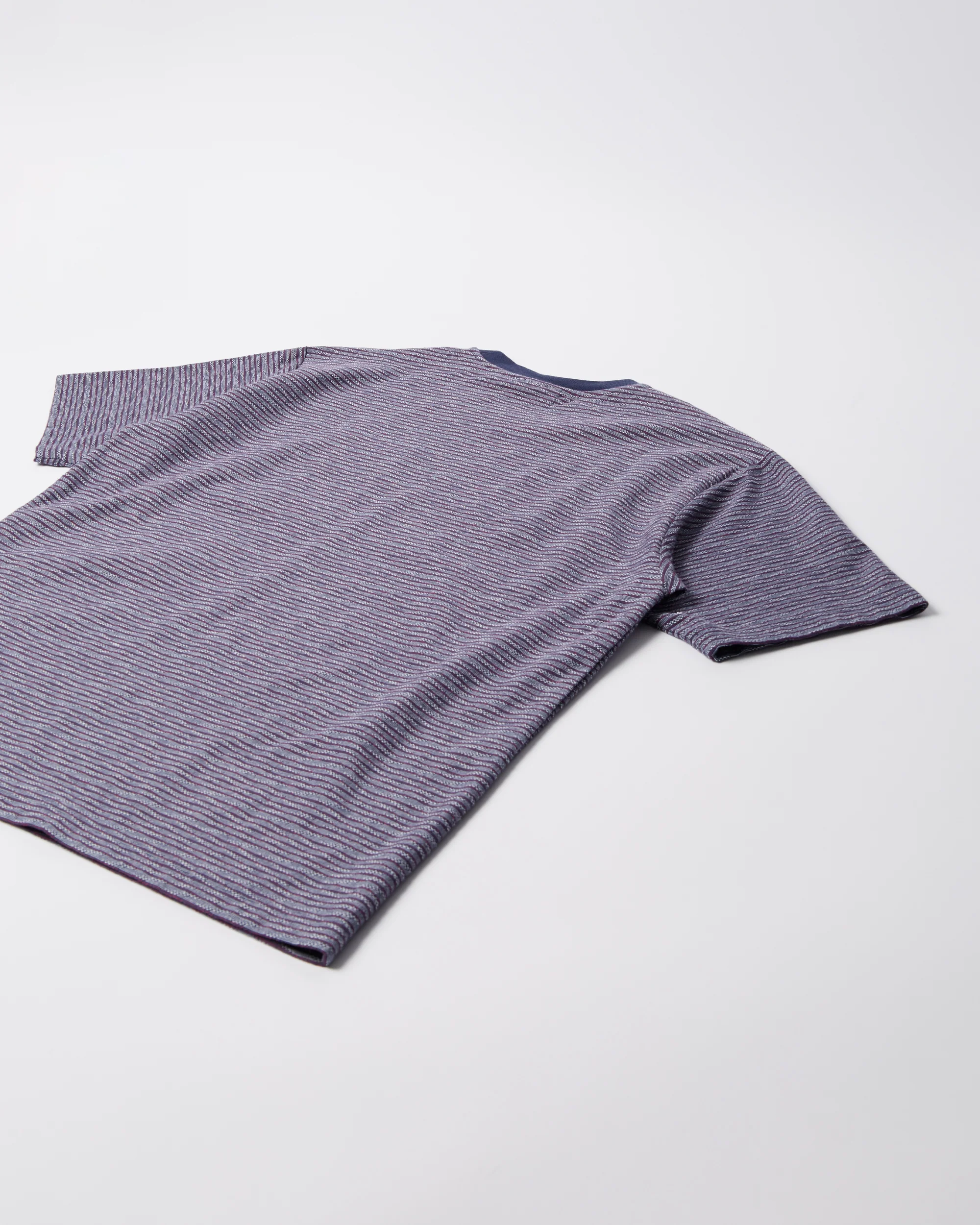 Crooked Stripe T-Shirt - Blue - Image 5