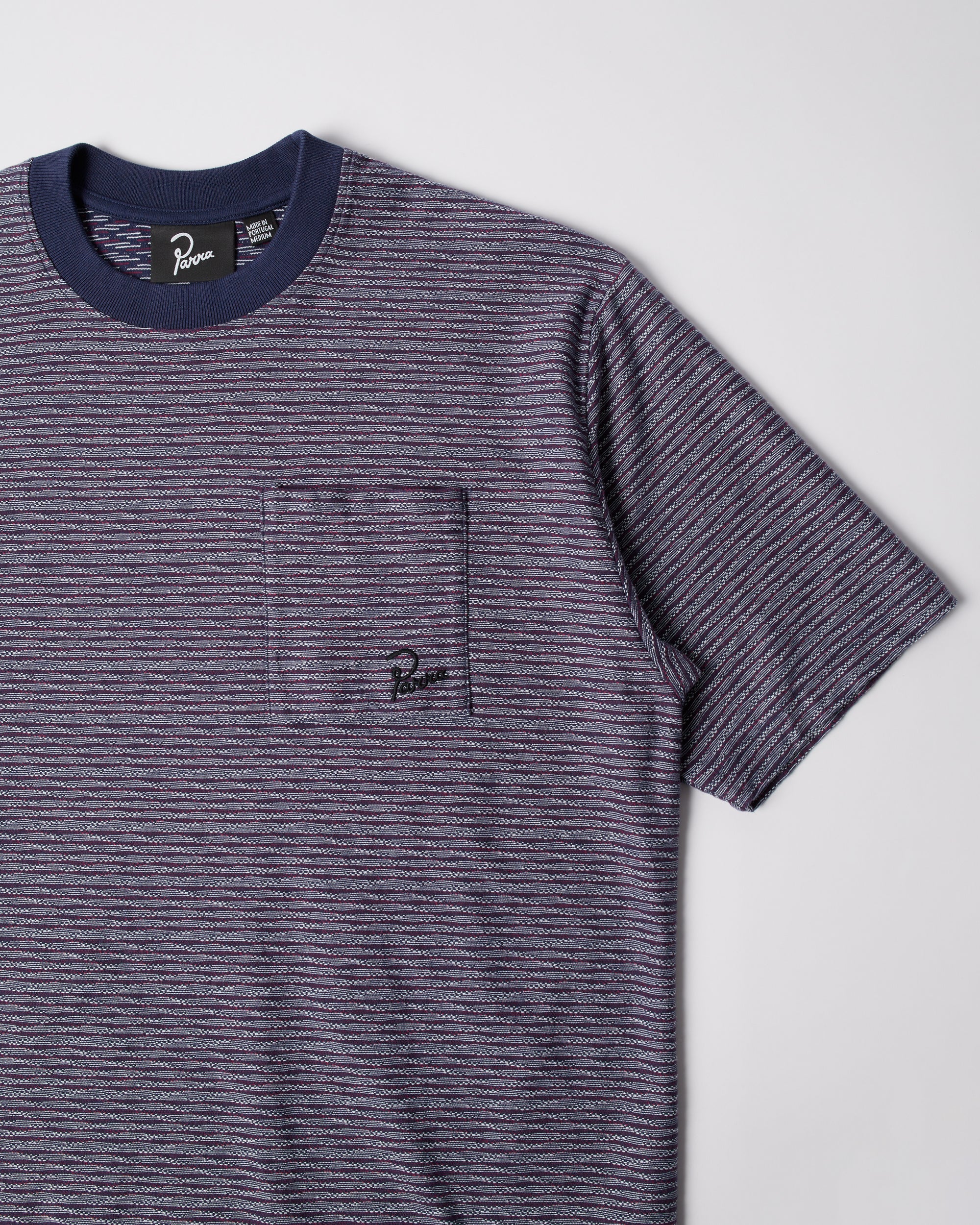 Crooked Stripe T-Shirt - Blue - Image 7