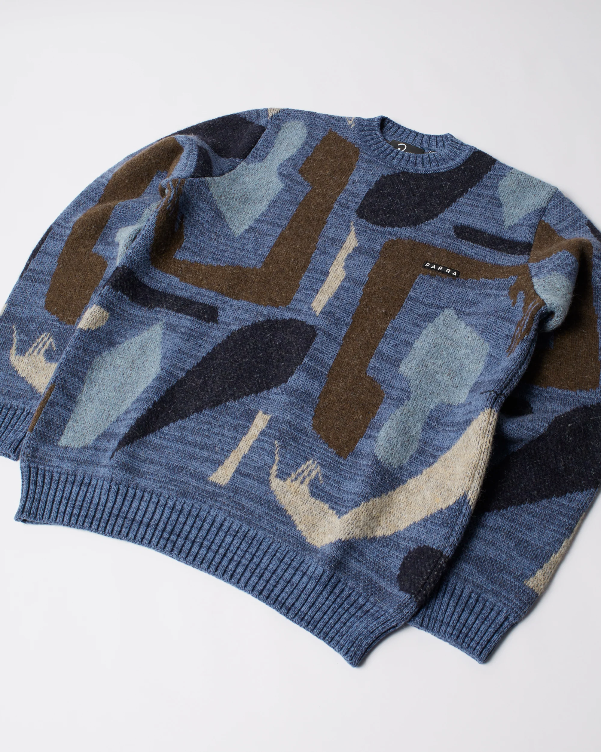 Detached knitting pullover - Blue - Image 9