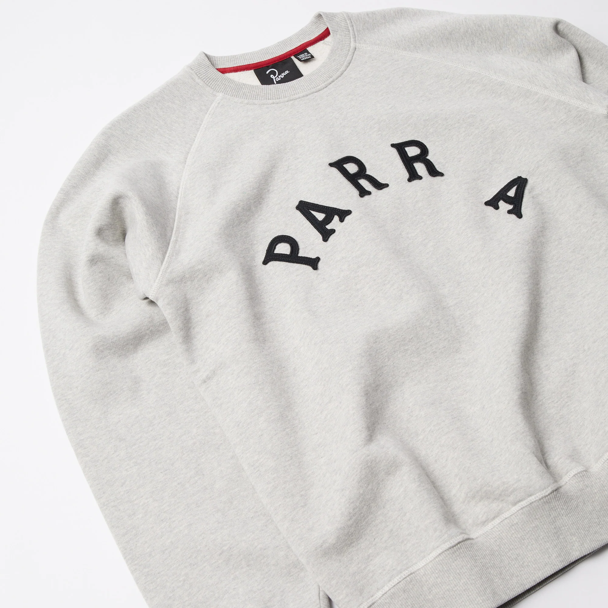 Drunk parent crew neck sweatshirt - Heather Grey - Image 3