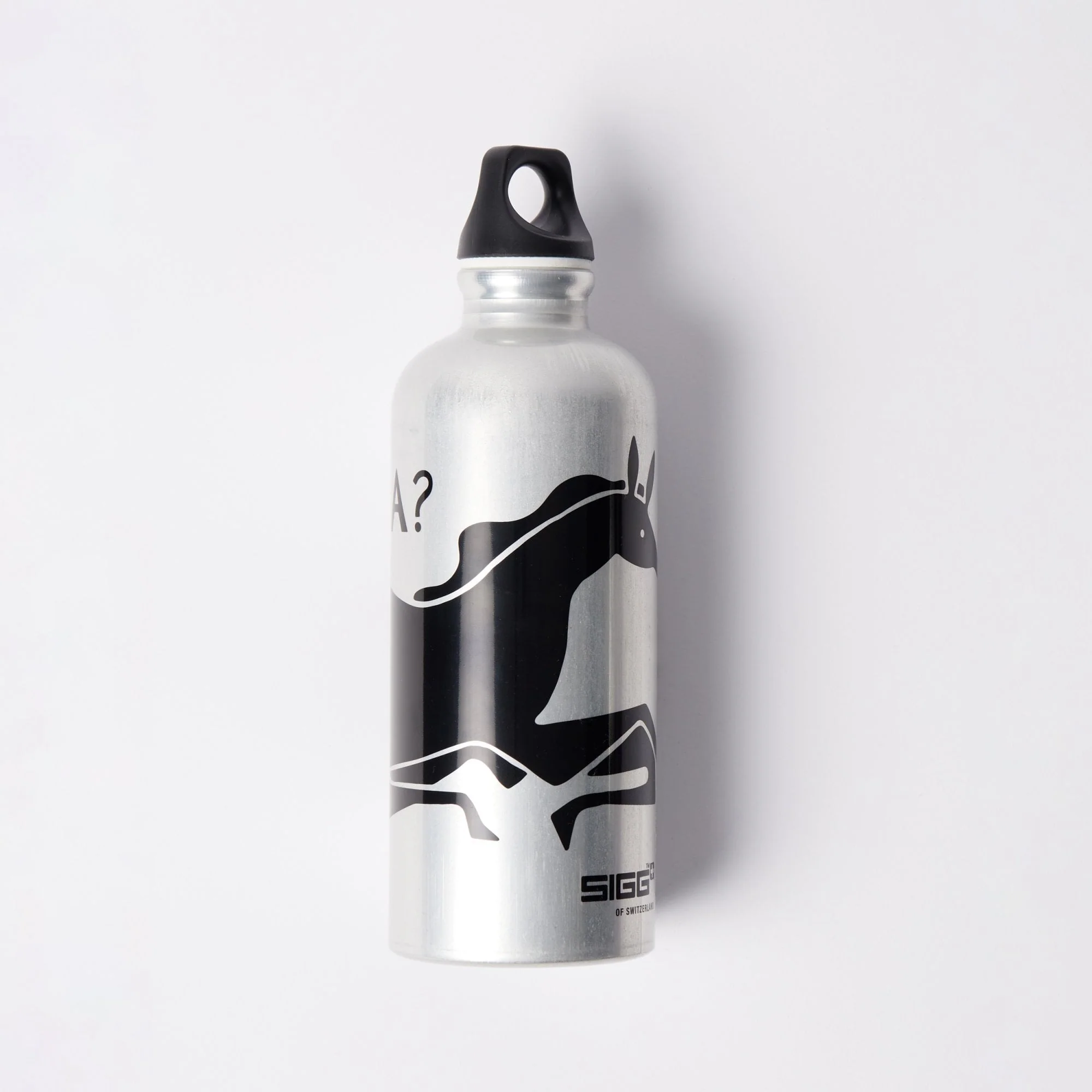 Horizontal Horse Sigg Bottle - Black - Image 2