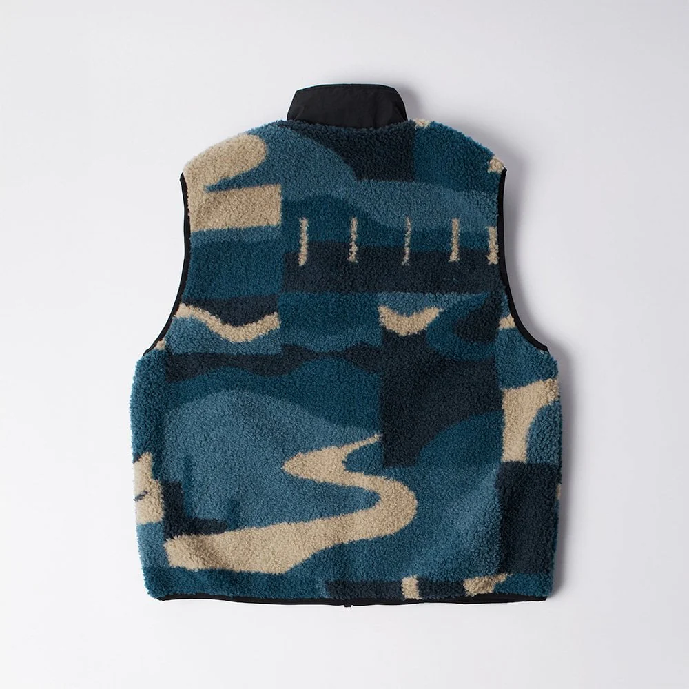 Infinite Bird Reversible Vest - Navy Blue - Image 3