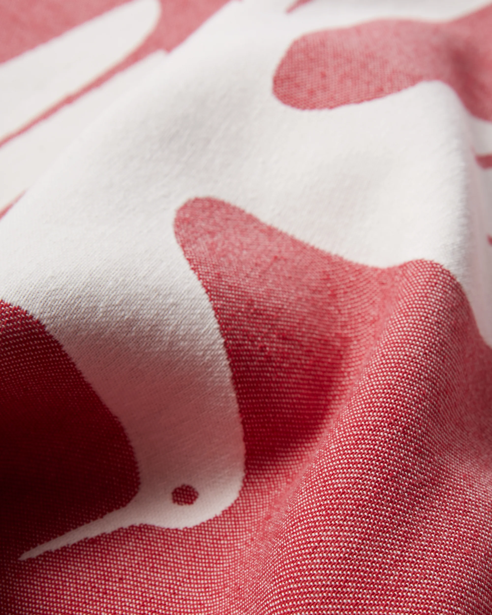 Infinite kitchen bird towel set - Red - Image 6