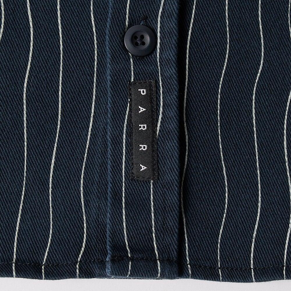 Meandering Lines Shirt - Navy Blue - Image 7