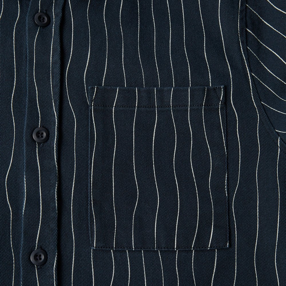 Meandering Lines Shirt - Navy Blue - Image 8