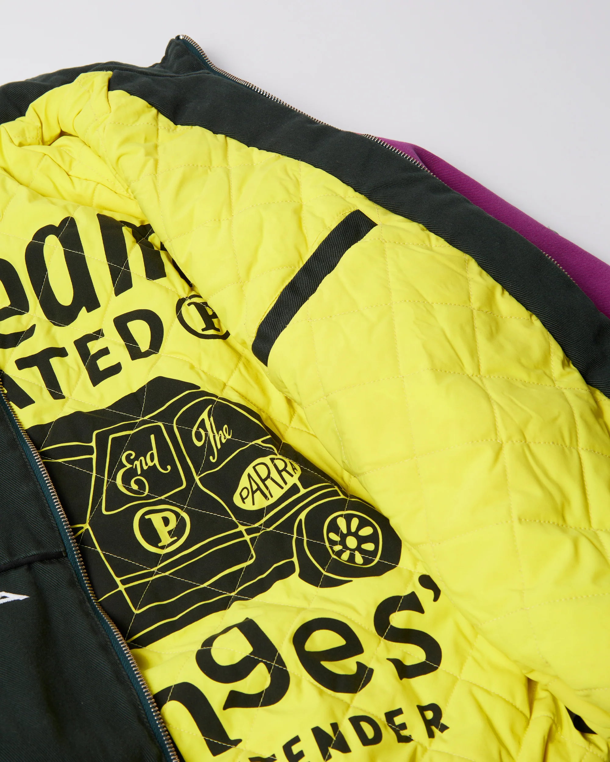 Owl Meets Rat Racing Jacket - Purple / Pink - Image 10