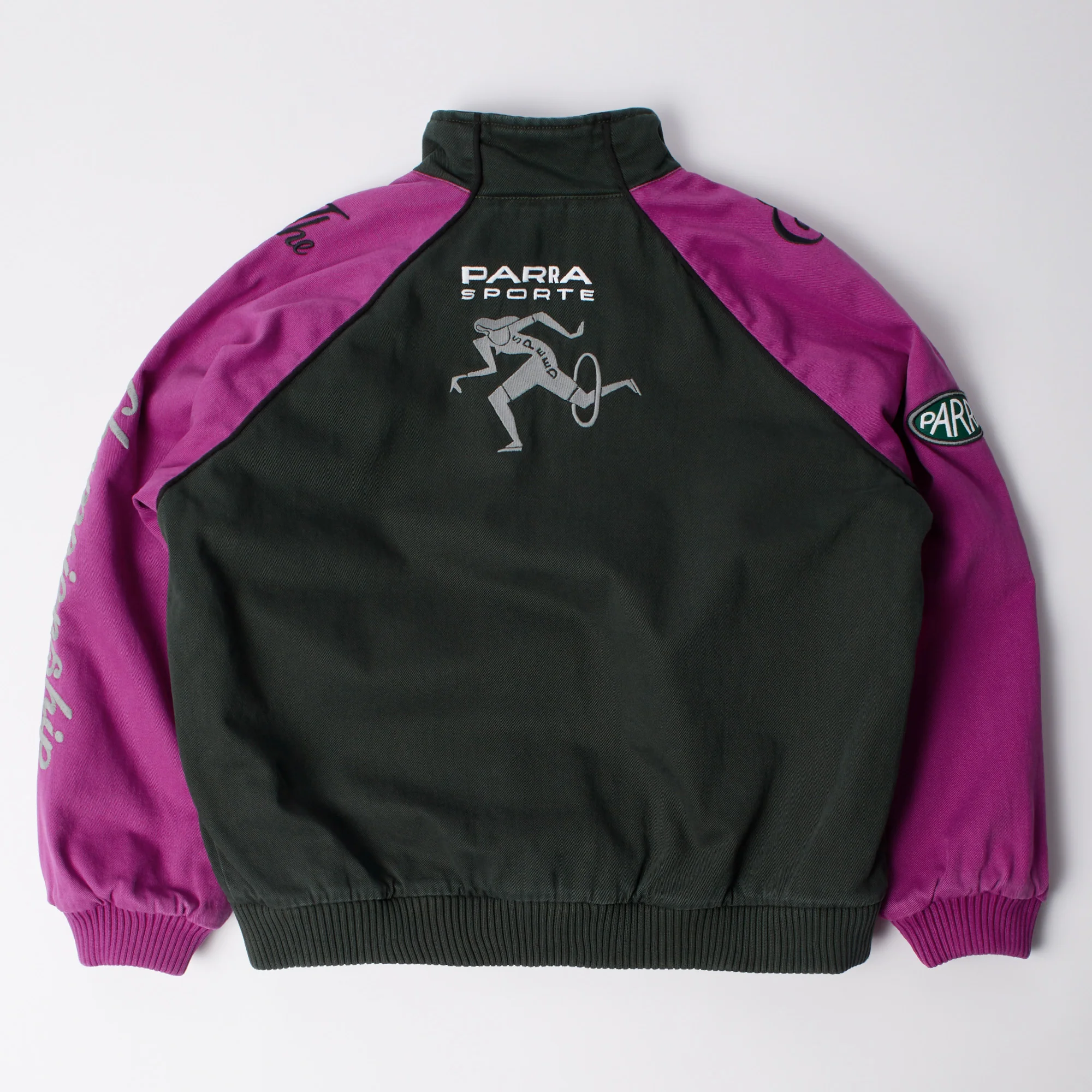 Owl Meets Rat Racing Jacket - Purple / Pink - Image 3