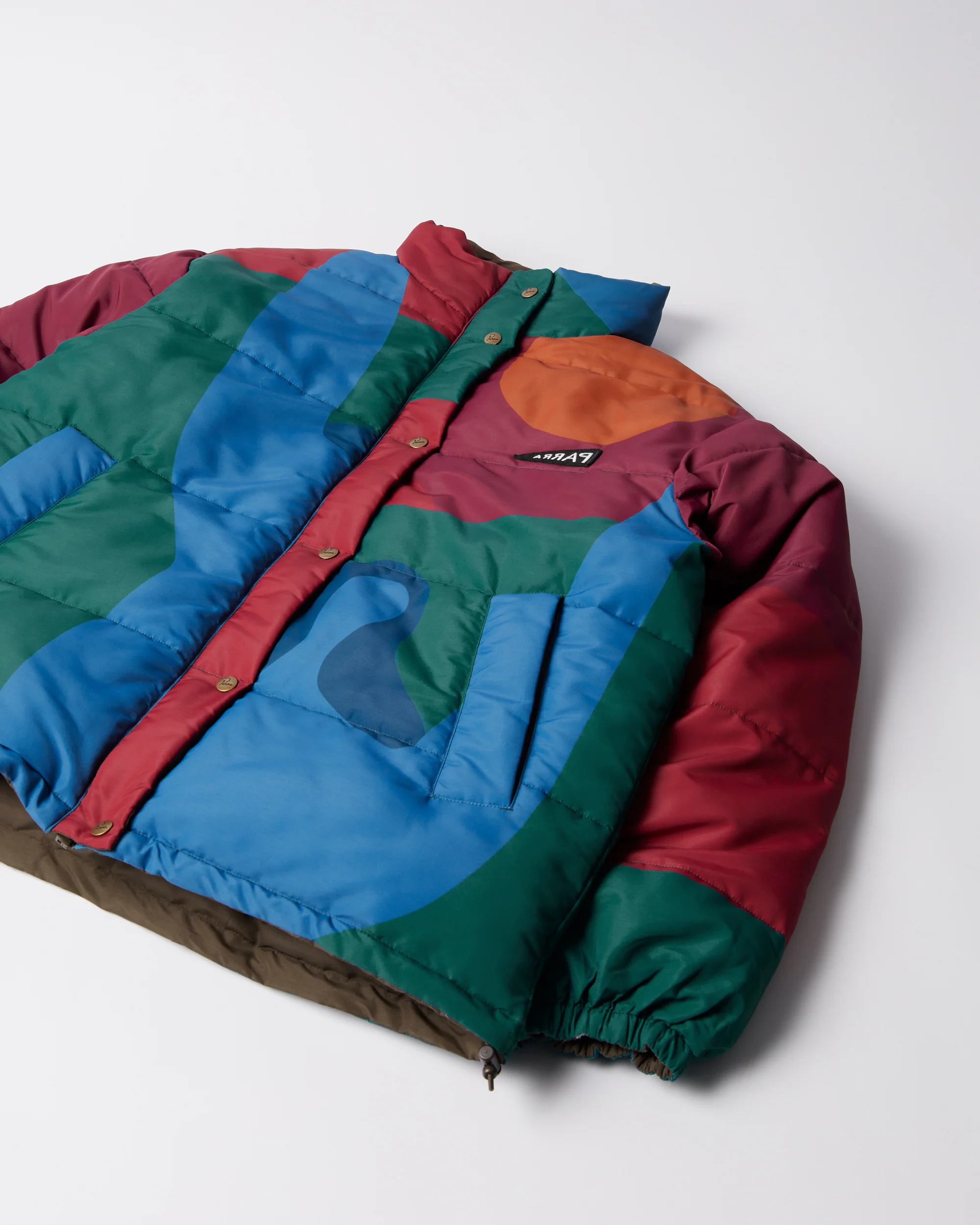 Protect the sun reversible puffer jacket - Brown - Image 10