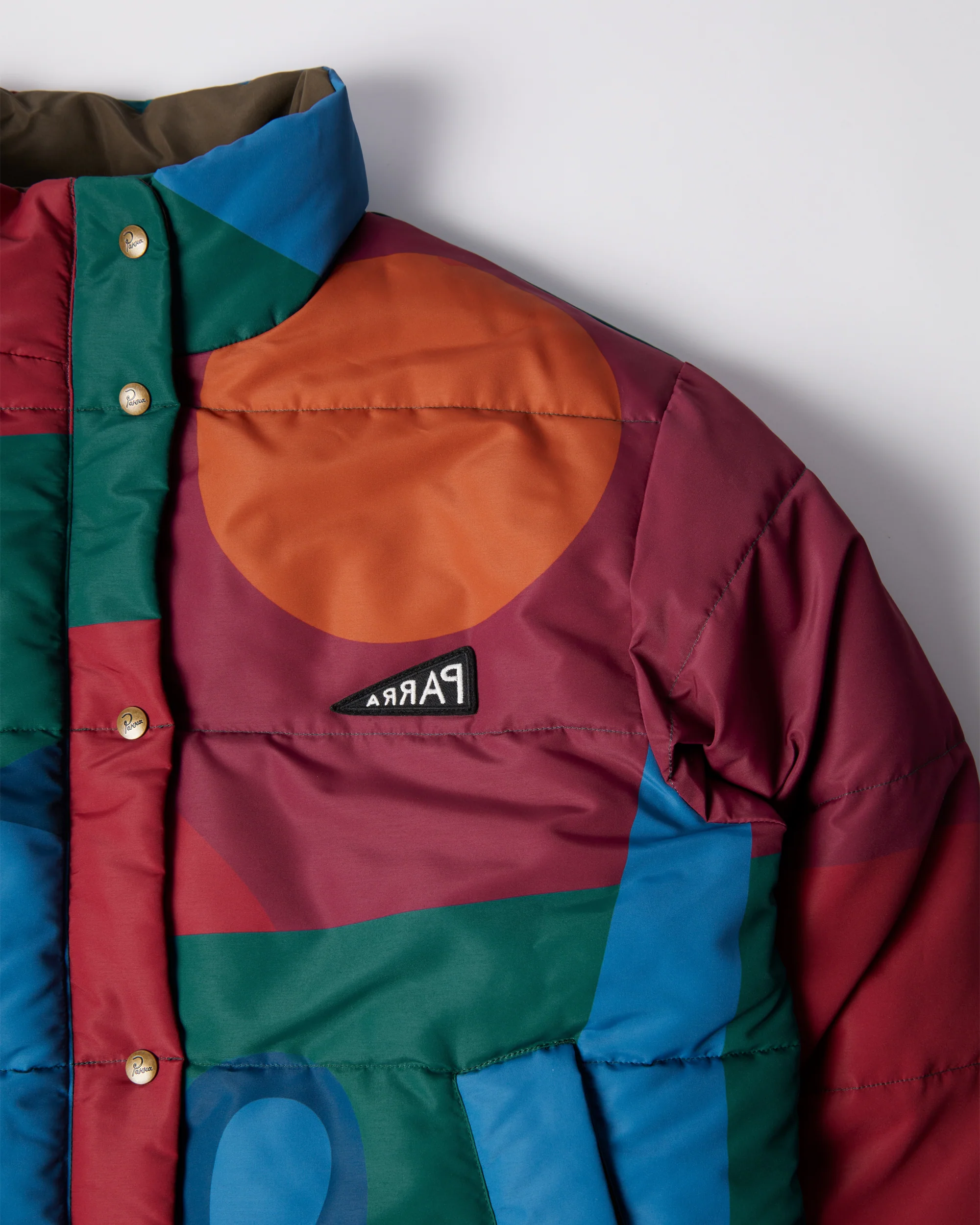 Protect the sun reversible puffer jacket - Brown - Image 14