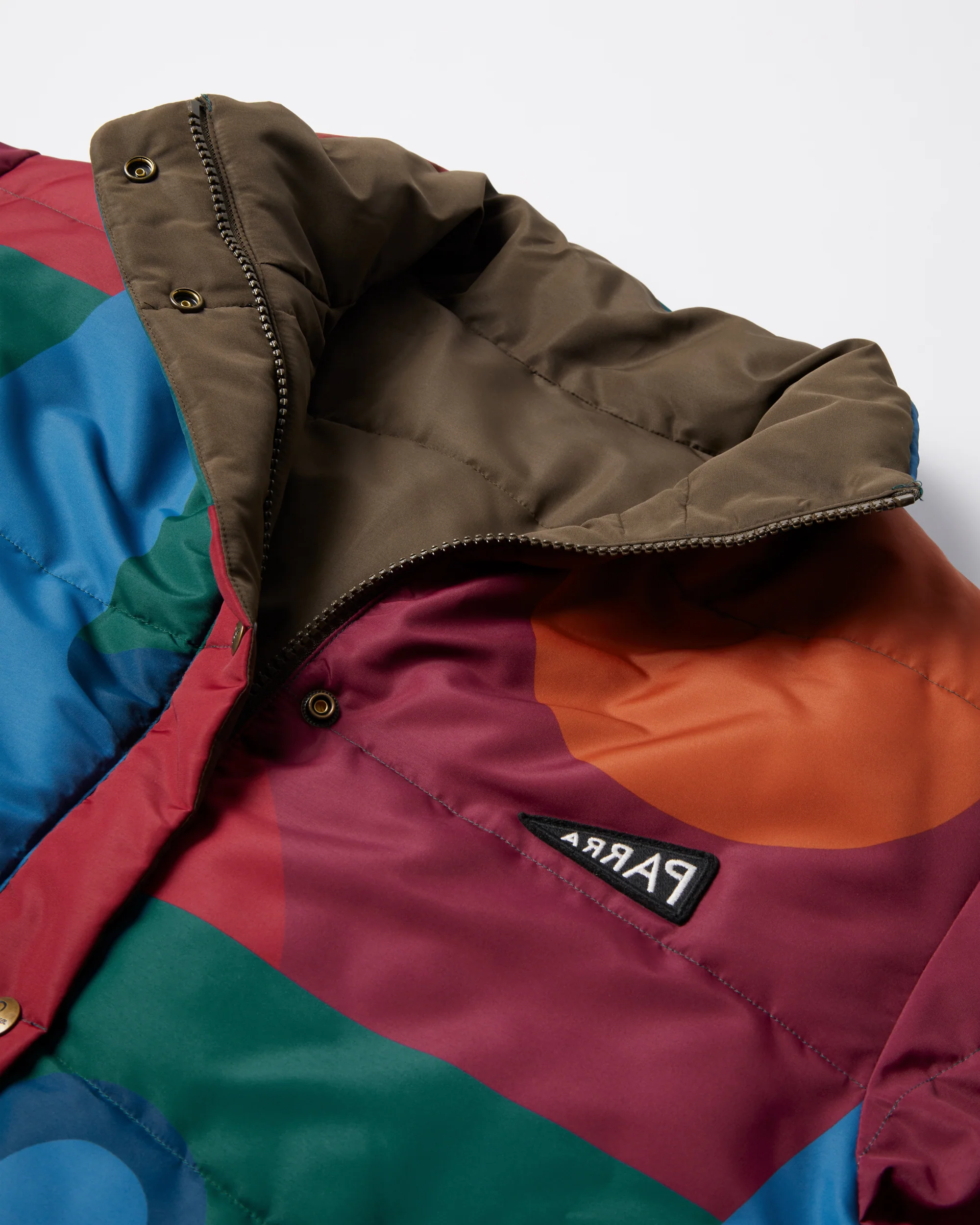 Protect the sun reversible puffer jacket - Brown - Image 8