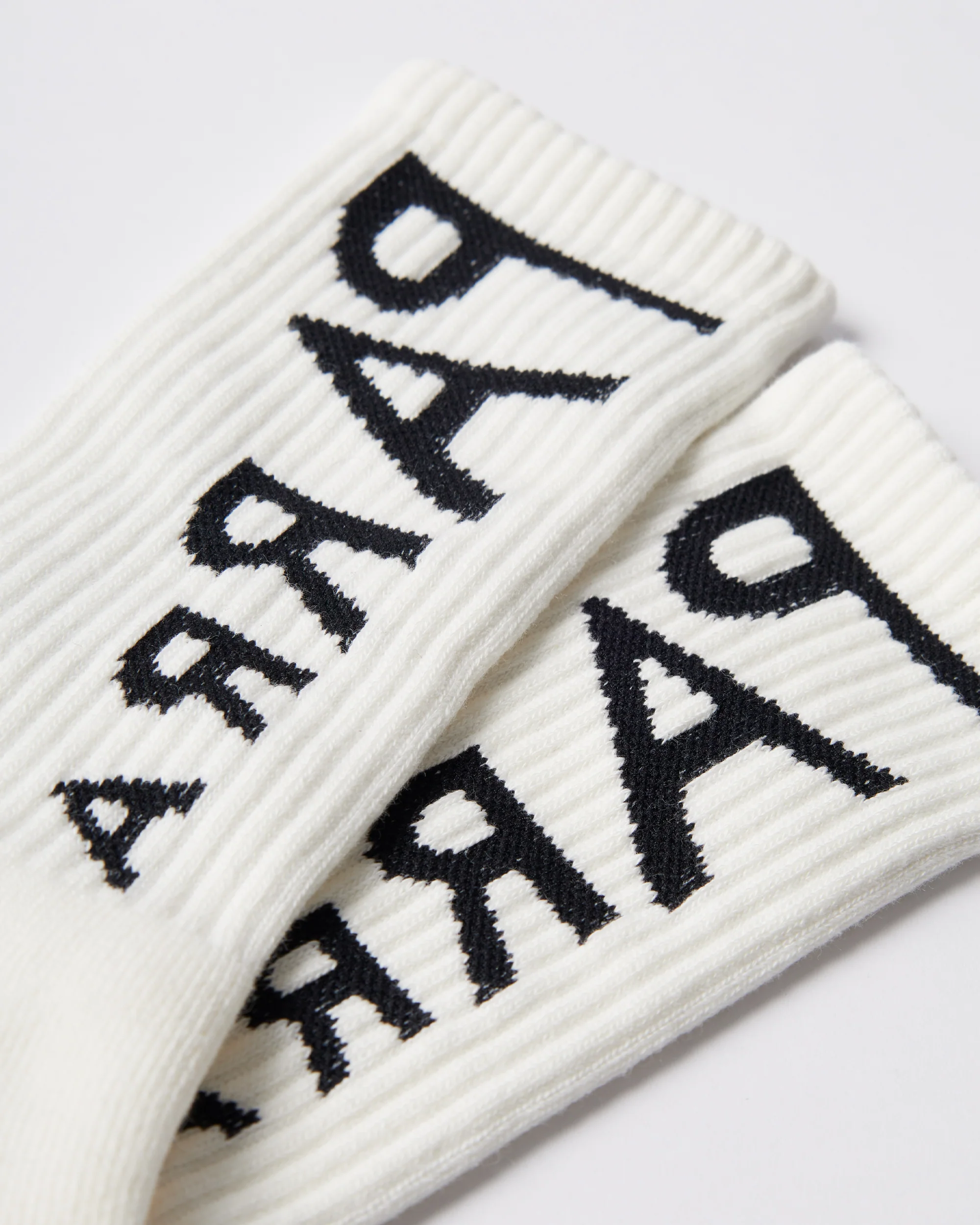 Reversed flag logo crew socks - White - Image 2