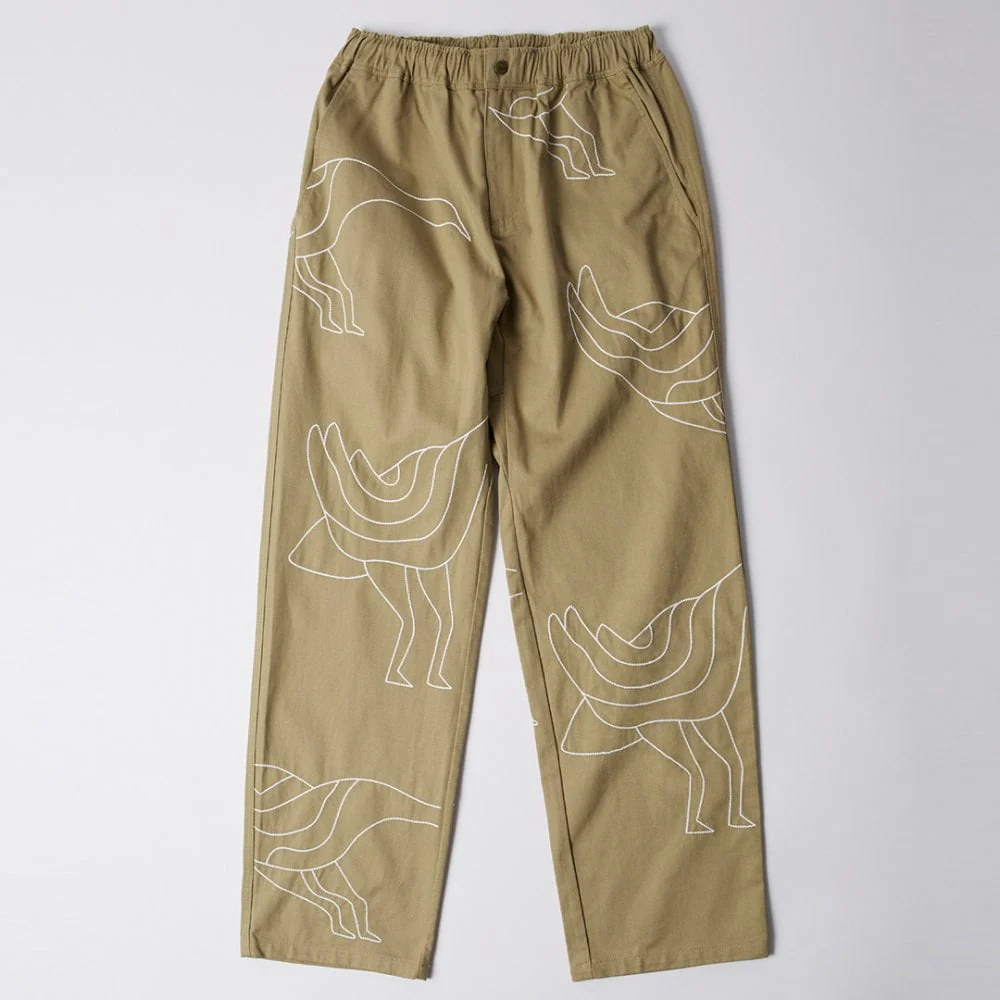 Stitched Up Duck Pants - Tan
