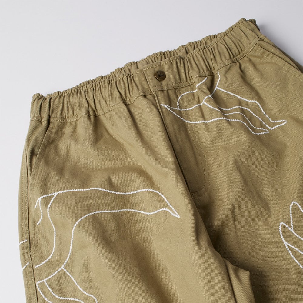 Stitched Up Duck Pants - Tan - Image 2