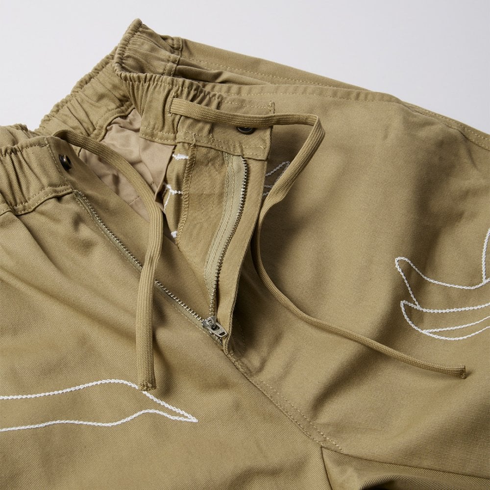 Stitched Up Duck Pants - Tan - Image 4