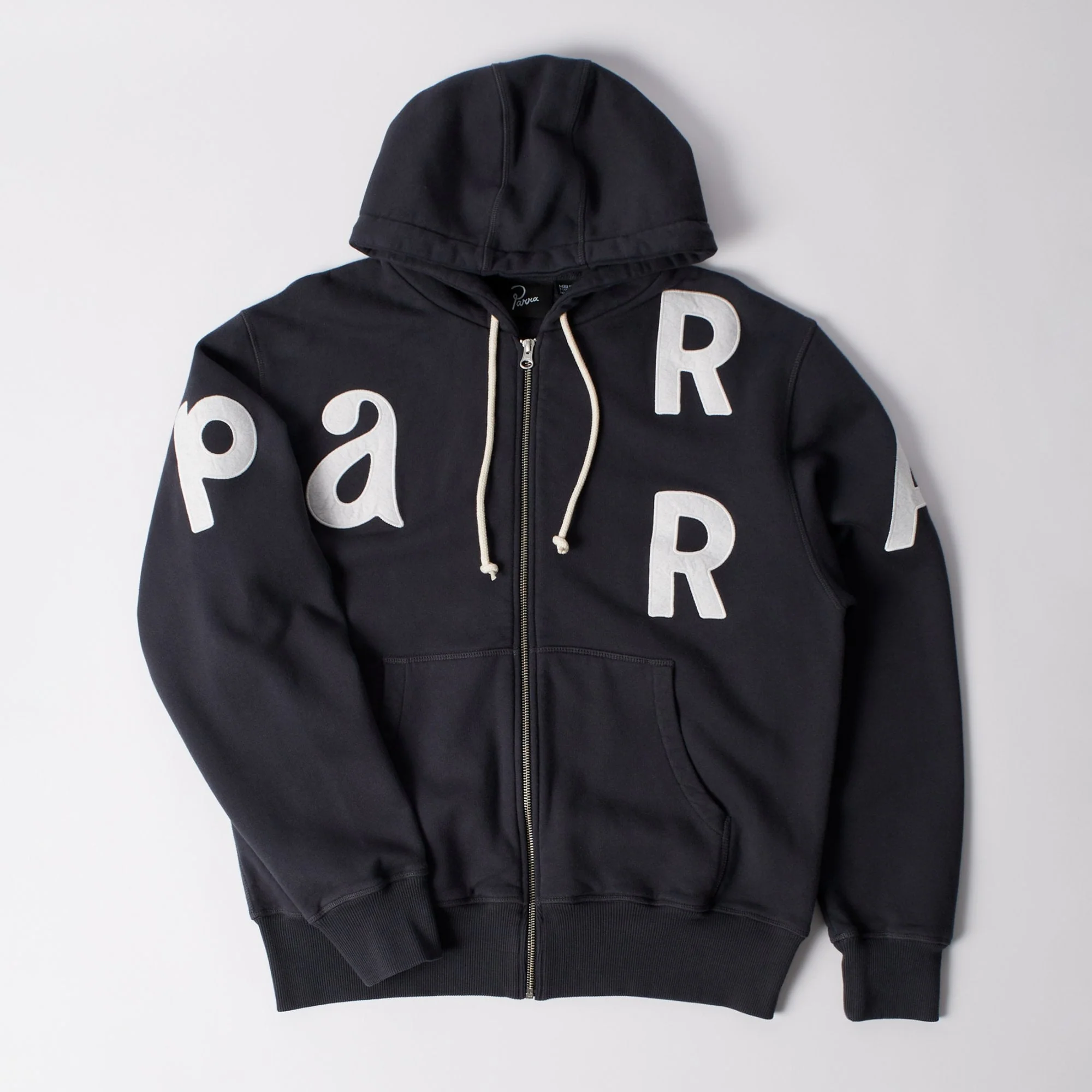 Word Salad Zip Hooded Sweat - Dark Navy