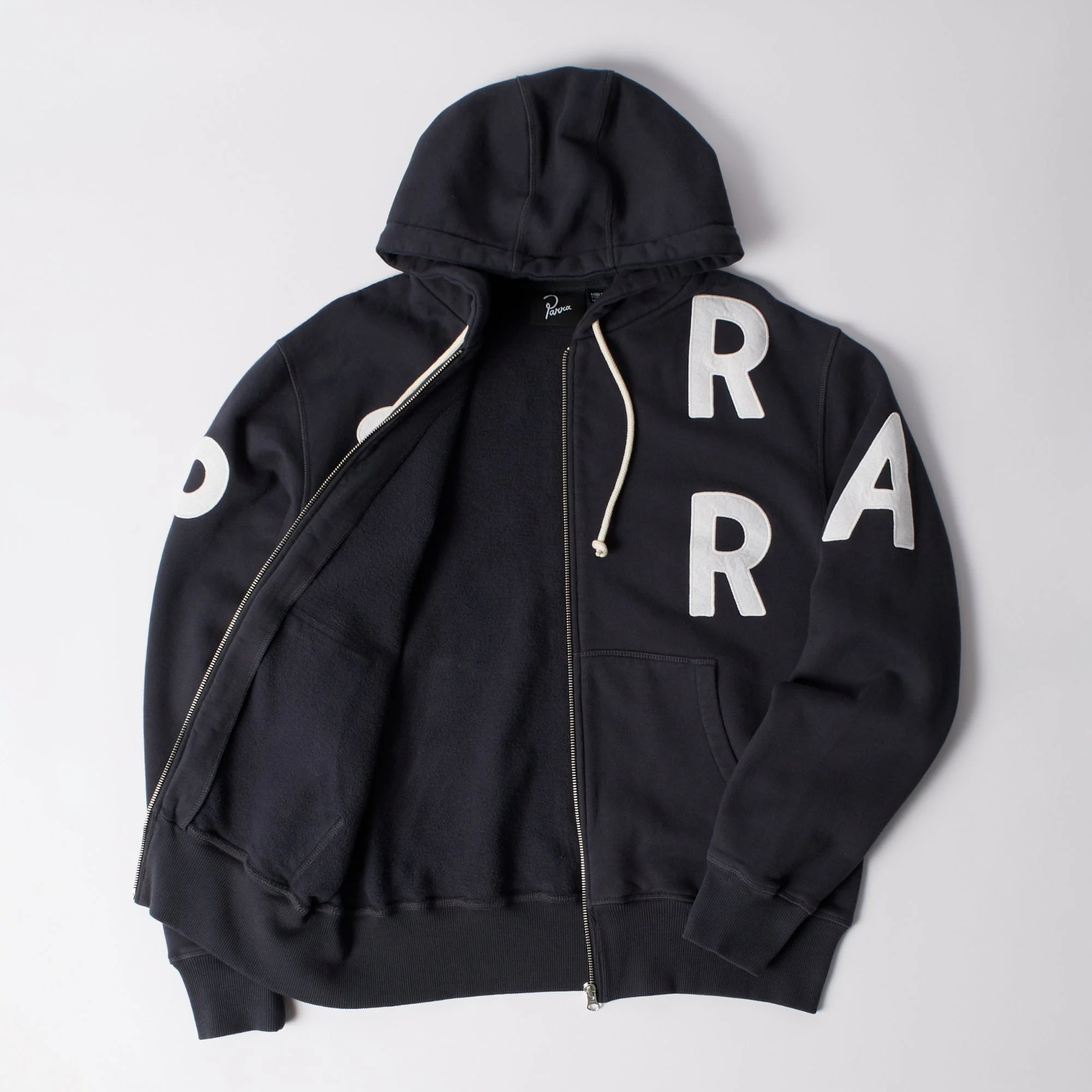 Word Salad Zip Hooded Sweat - Dark Navy - Image 3