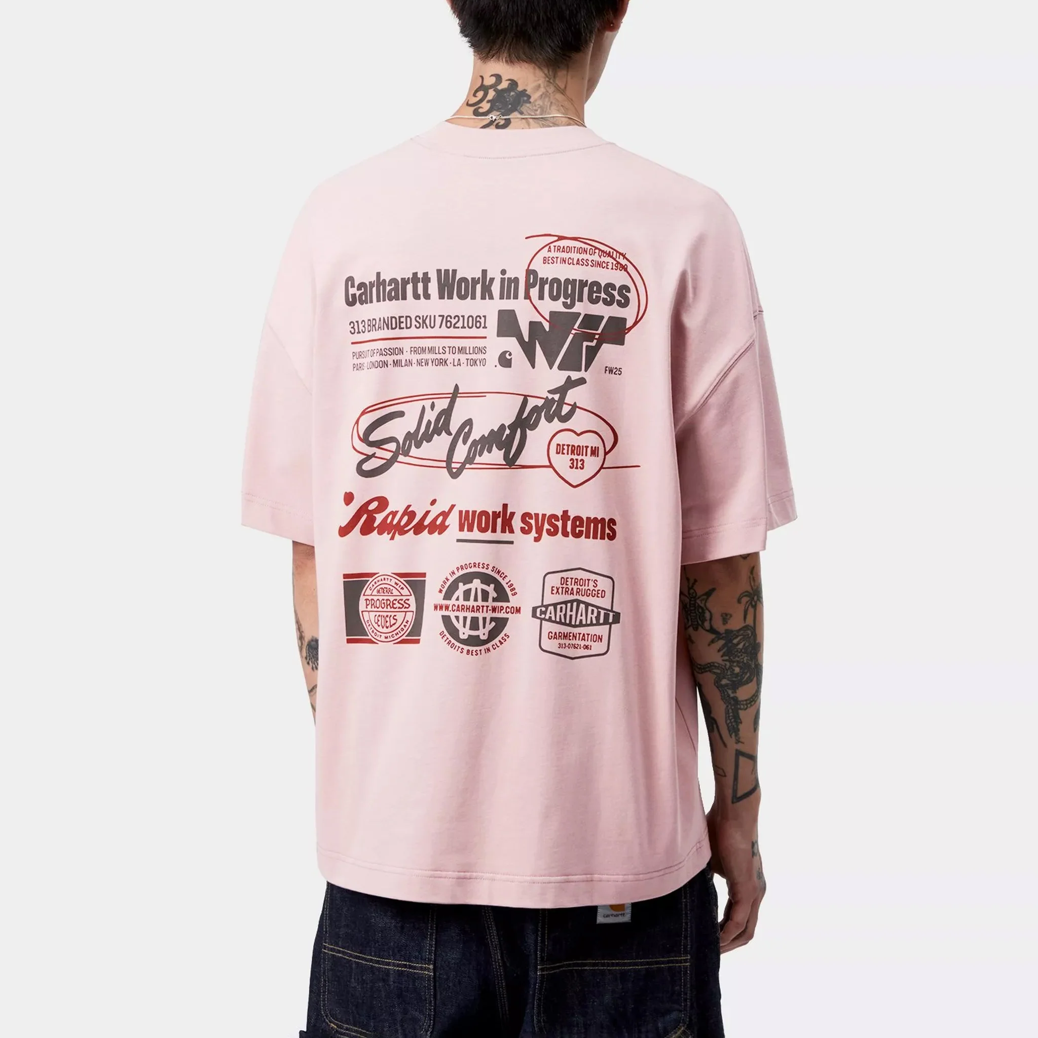 S/S Networks T-shirt - Glassy Pink - Image 4