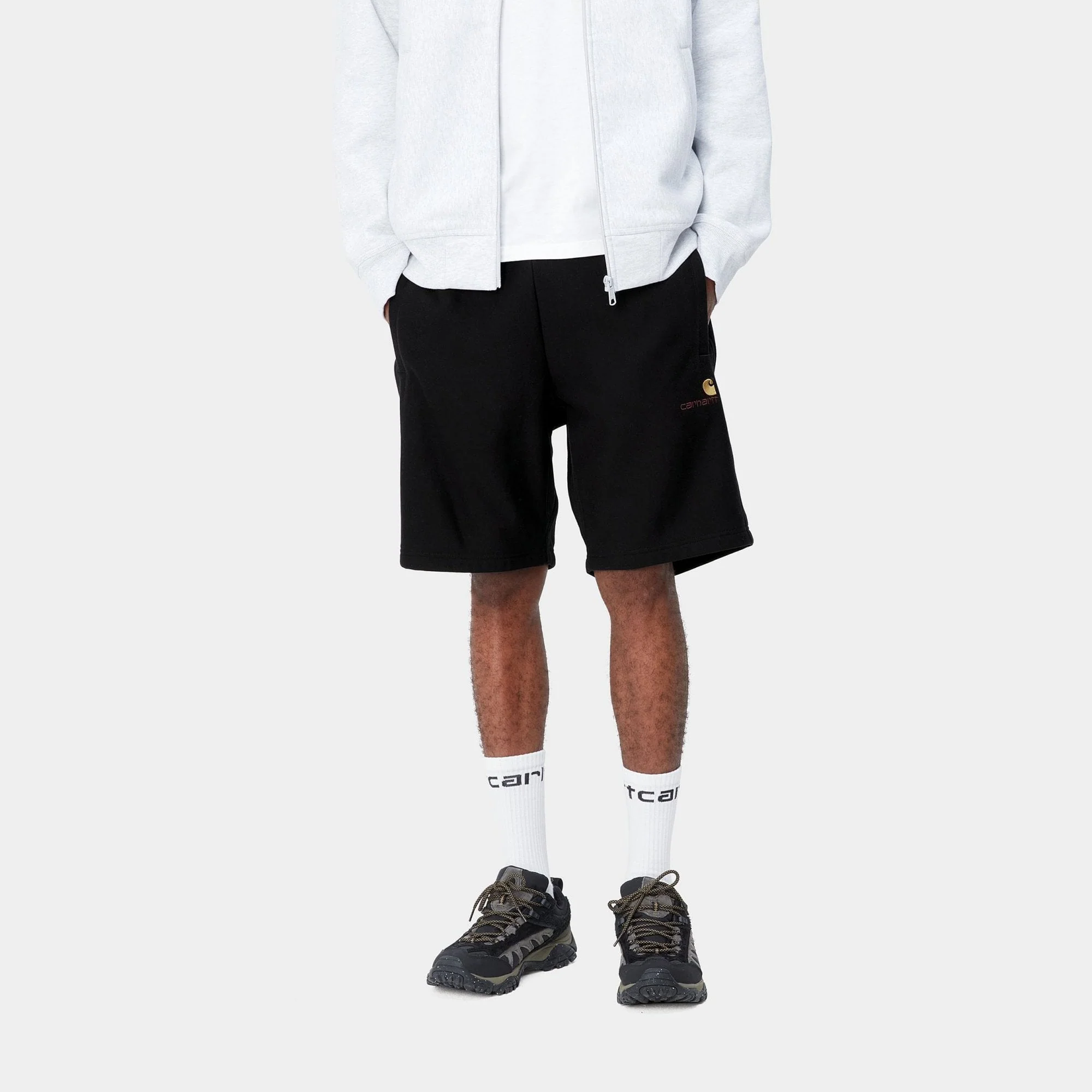 American Script Sweat Short - Black - Image 2