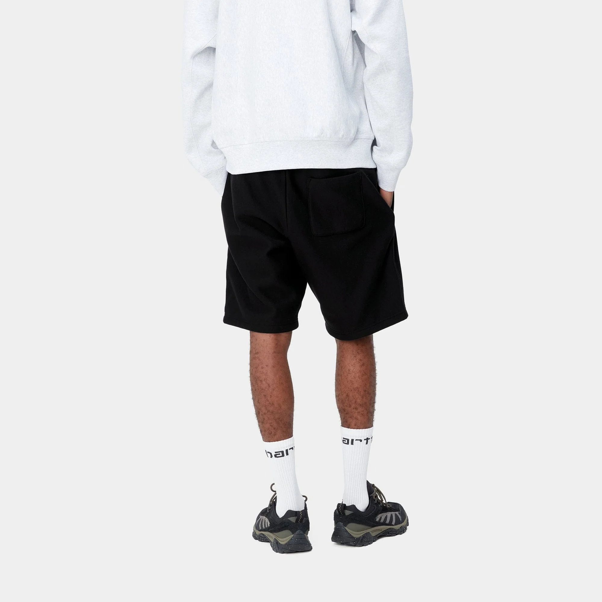 American Script Sweat Short - Black - Image 4