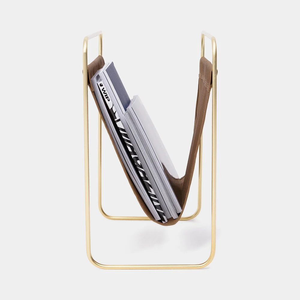 Canvas Magazine Stand, Hamilton Brown - Image 2