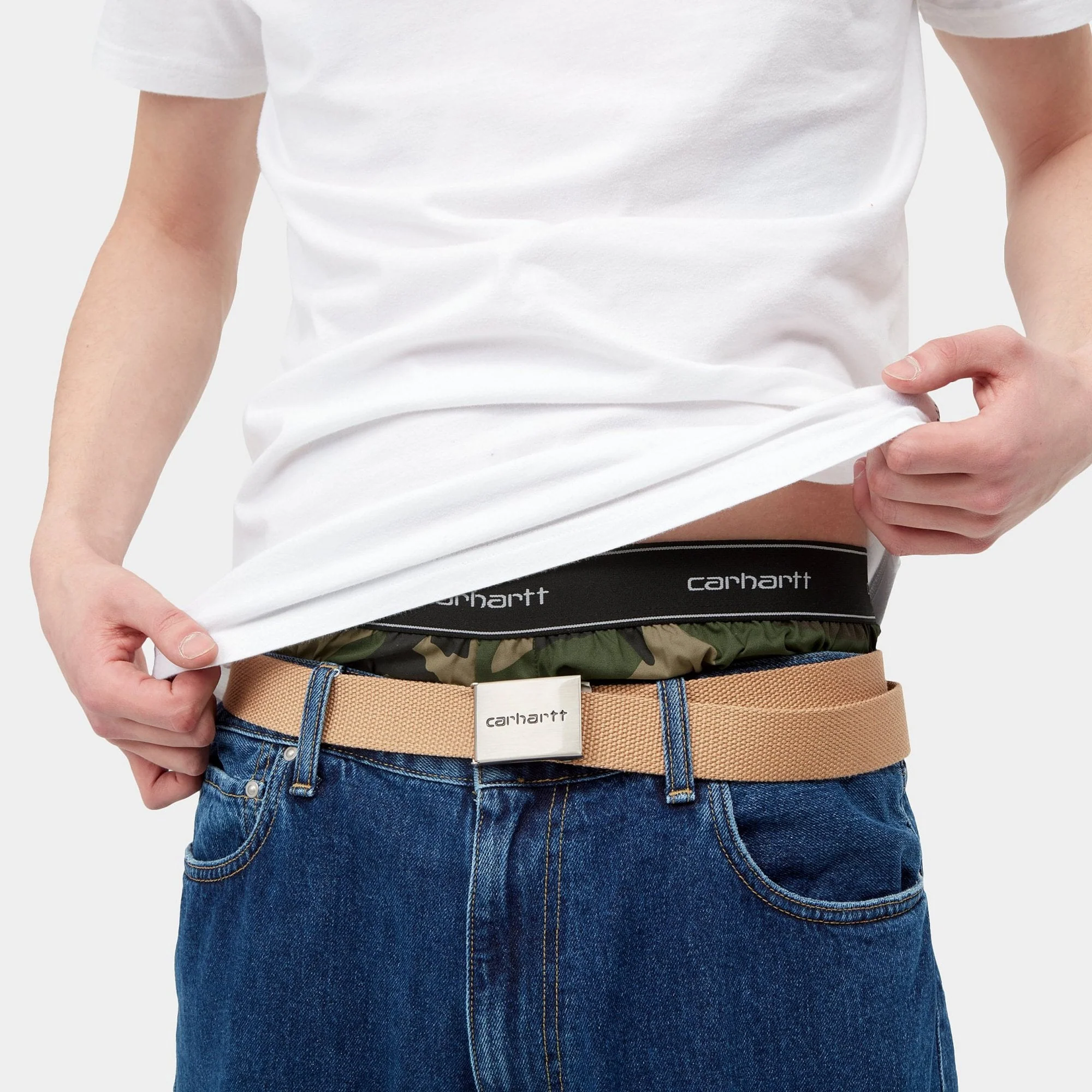 Cotton Script Boxers - Camo Laurel - Image 2