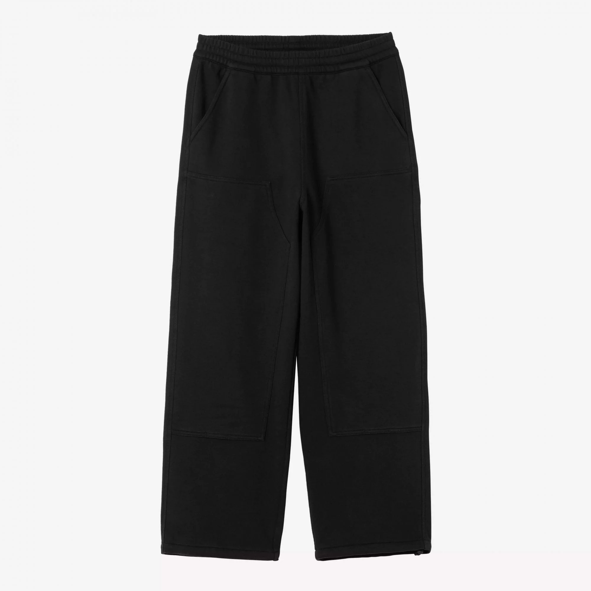 Double Knee Sweat Pant - Black - Image 2