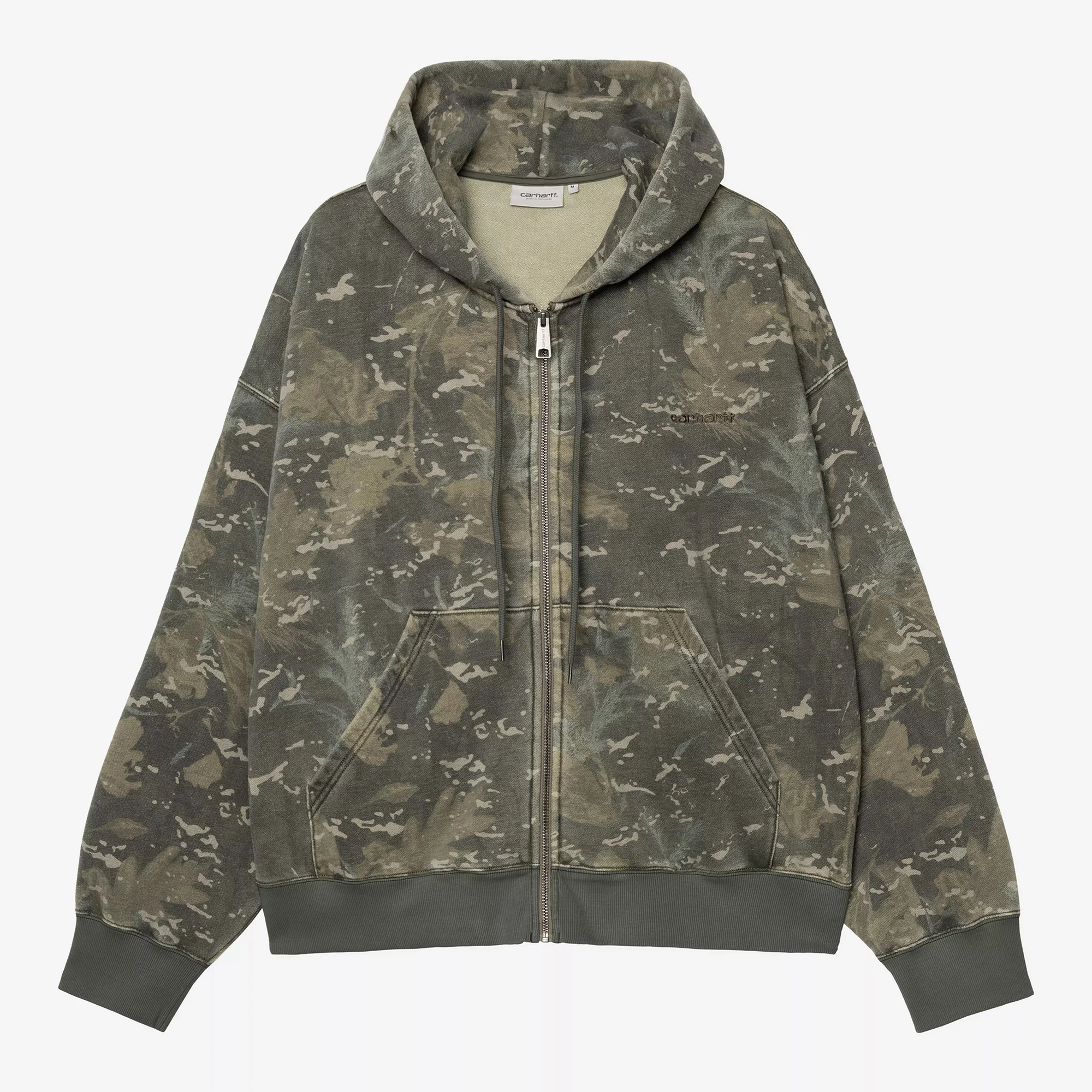 Hooded Benton Sweat Jacket - Camo Combi, Green