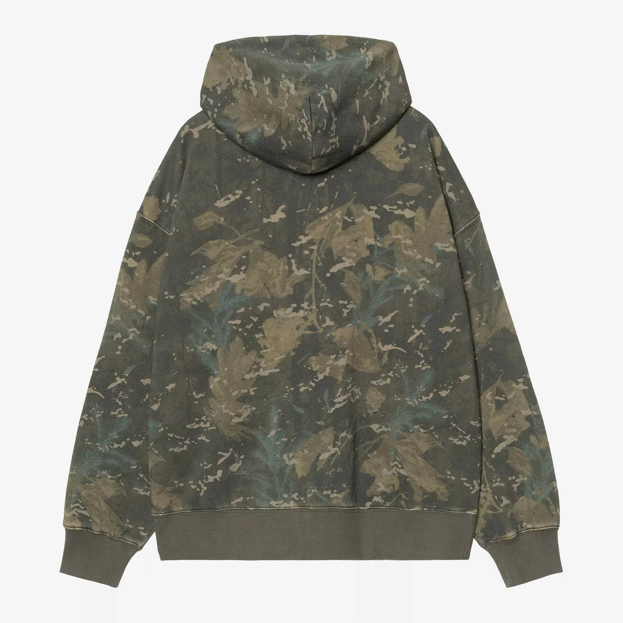 Hooded Benton Sweat Jacket - Camo Combi, Green - Image 2