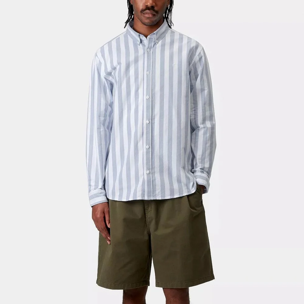 L/s Dillion Shirt - Bleach / White - Image 2