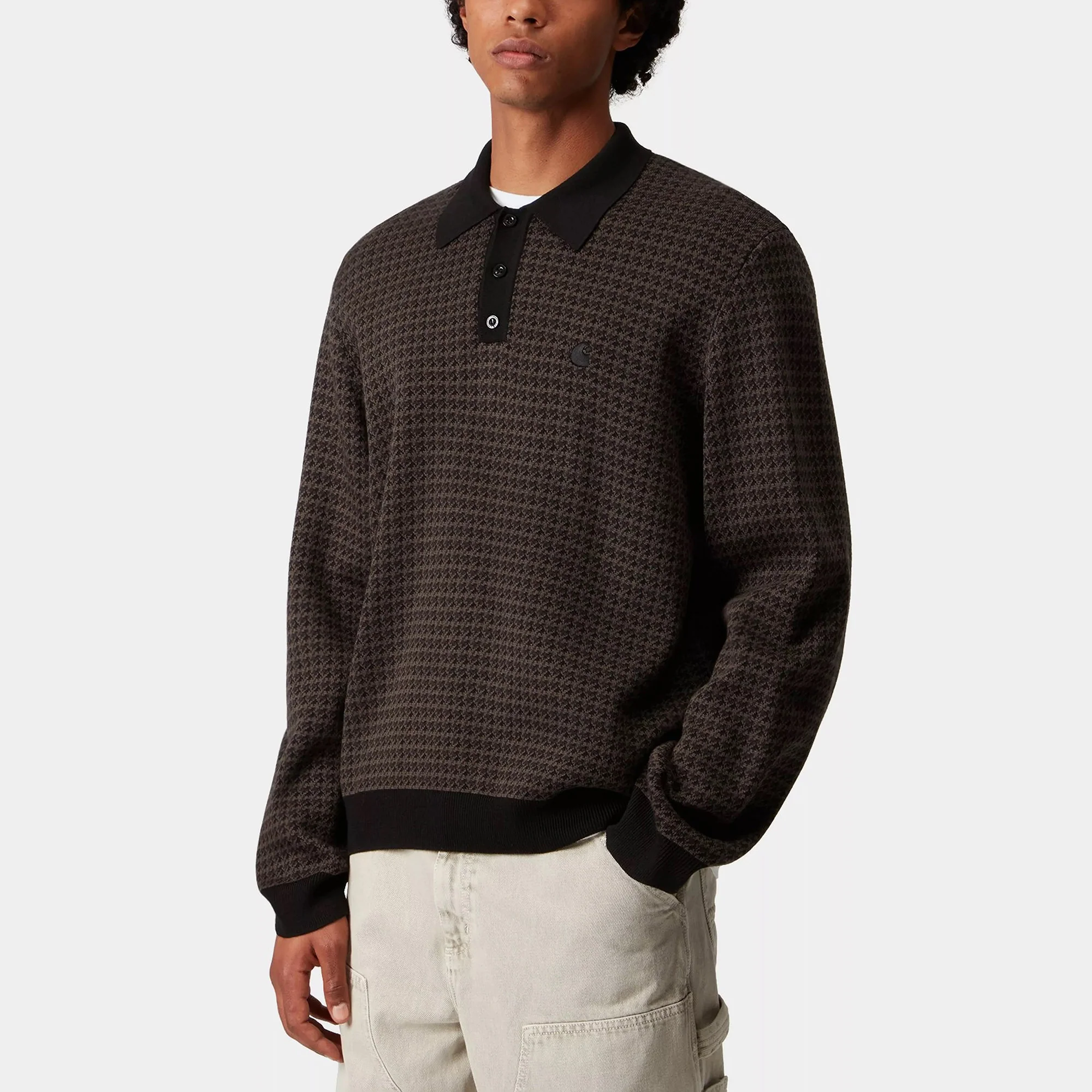 L/S Lowis Polo - Lowis Houndstooth, Vitola - Image 3