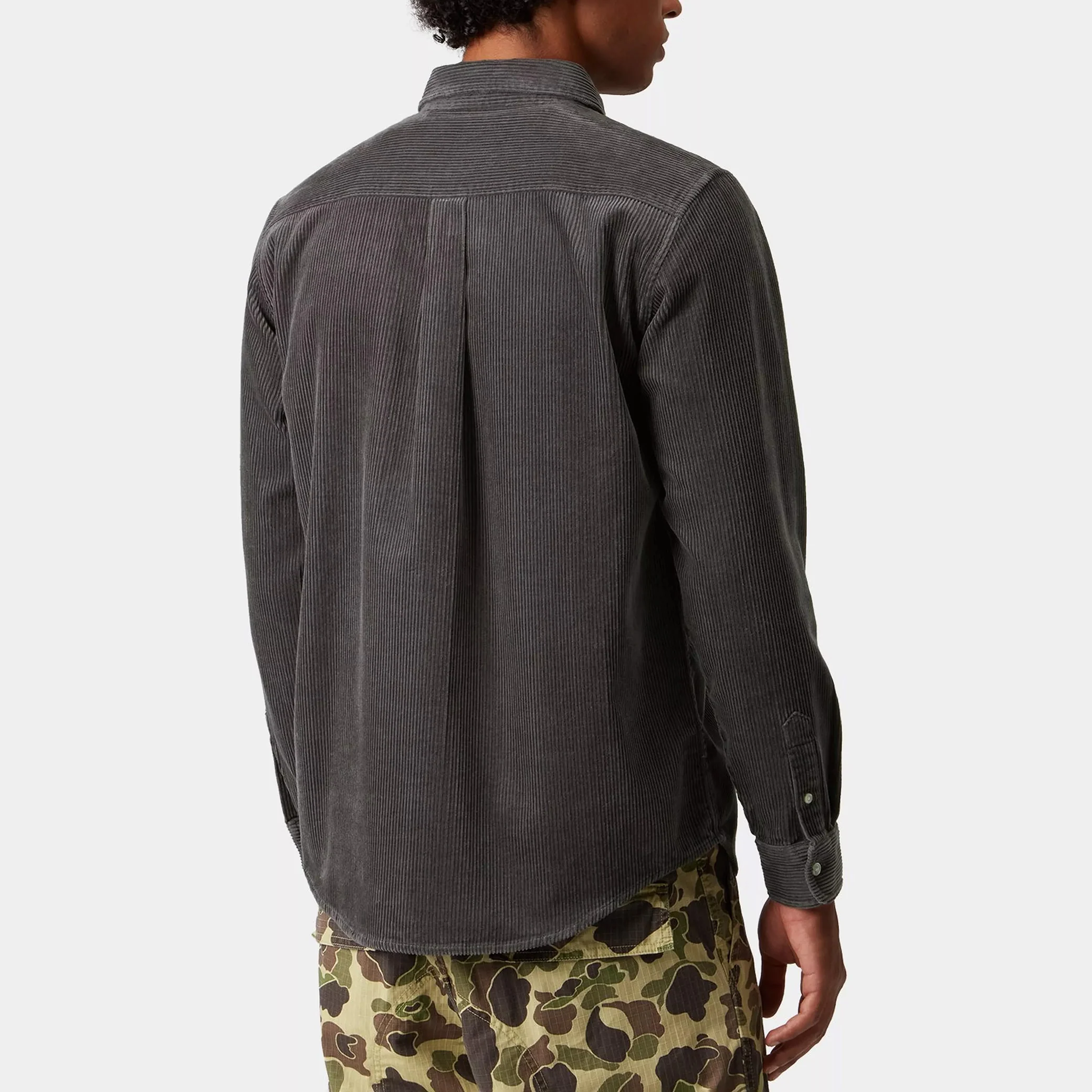 L/S Madison Cord Shirt - Graphite - Image 3
