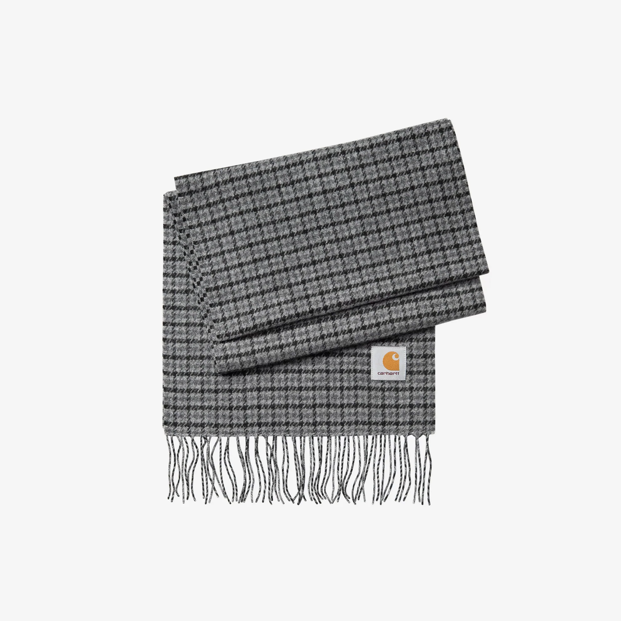 Lowis Scarf - Lowis Houndstooth, Grey Heather