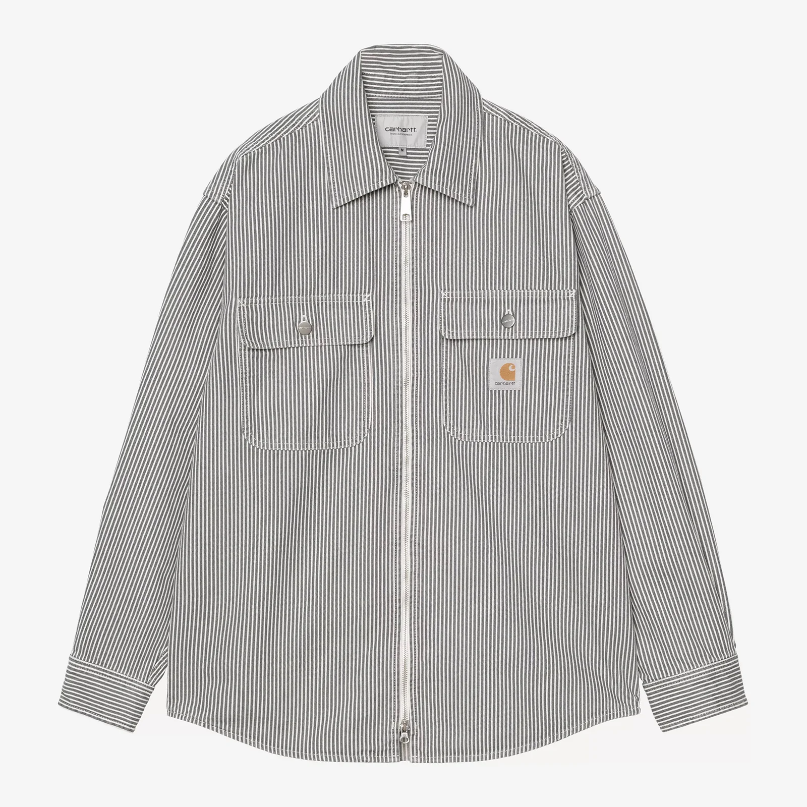 Mercer Shirt Jac, Mercer Stripe - Graphite / Stone Washed