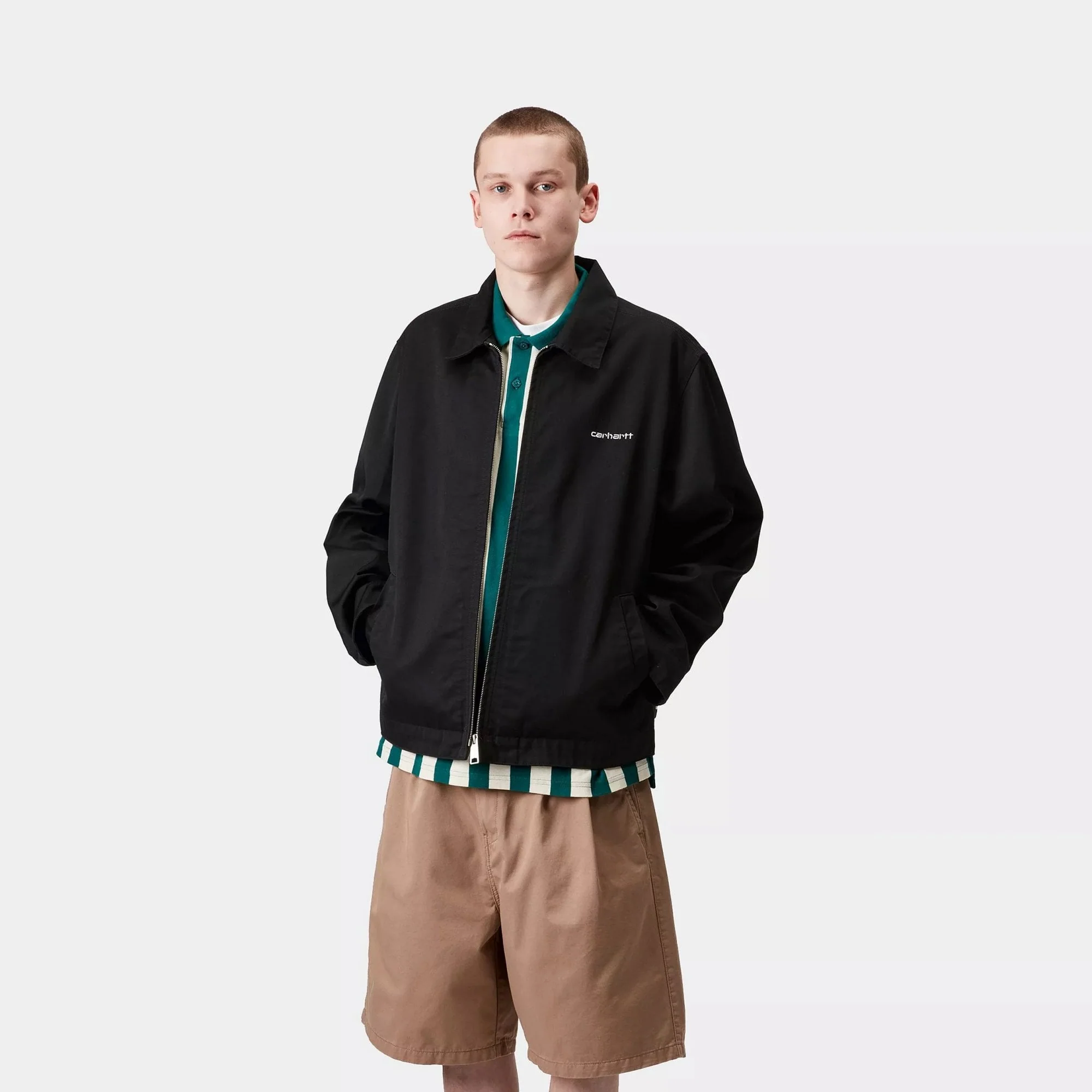 Module Script Jacket Black/ White Rinsed - Image 3