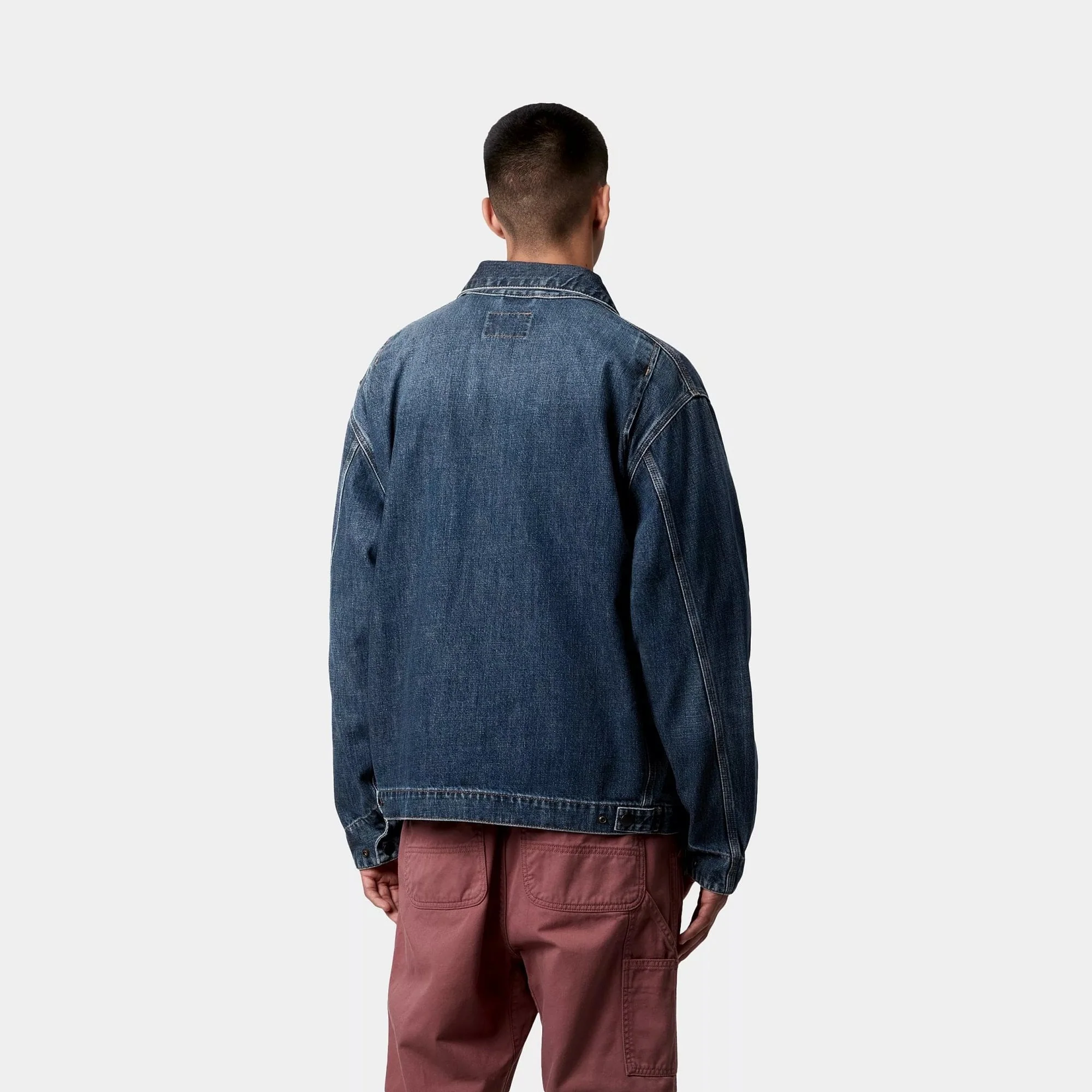 OG Detroit Jacket - Blue, Dark Used Wash - Image 4